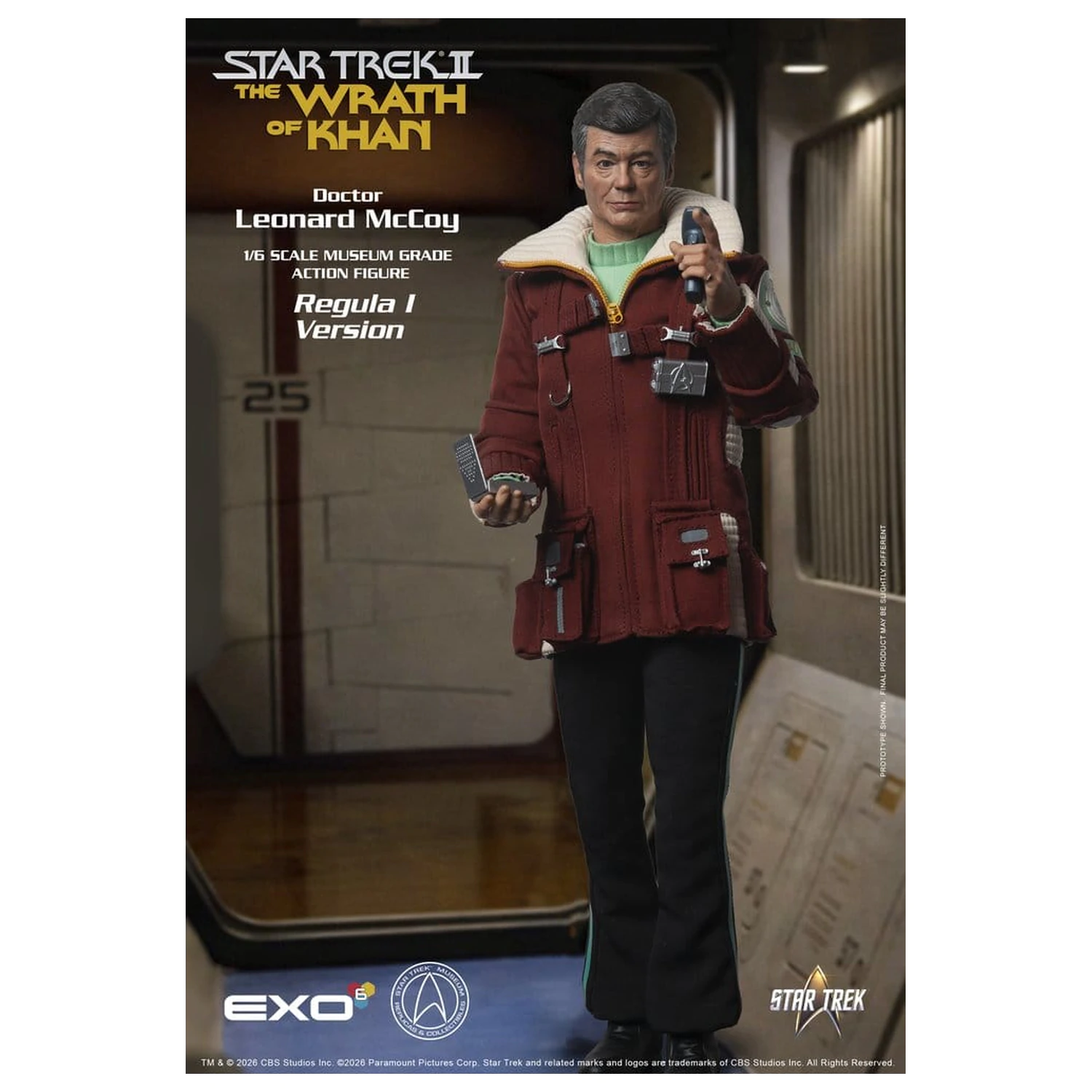Star Trek II: The Wrath of Khan Akční figurka 1/6 Dr. Leonard McCoy Regula I Verze 30 cm fotografii produktu
