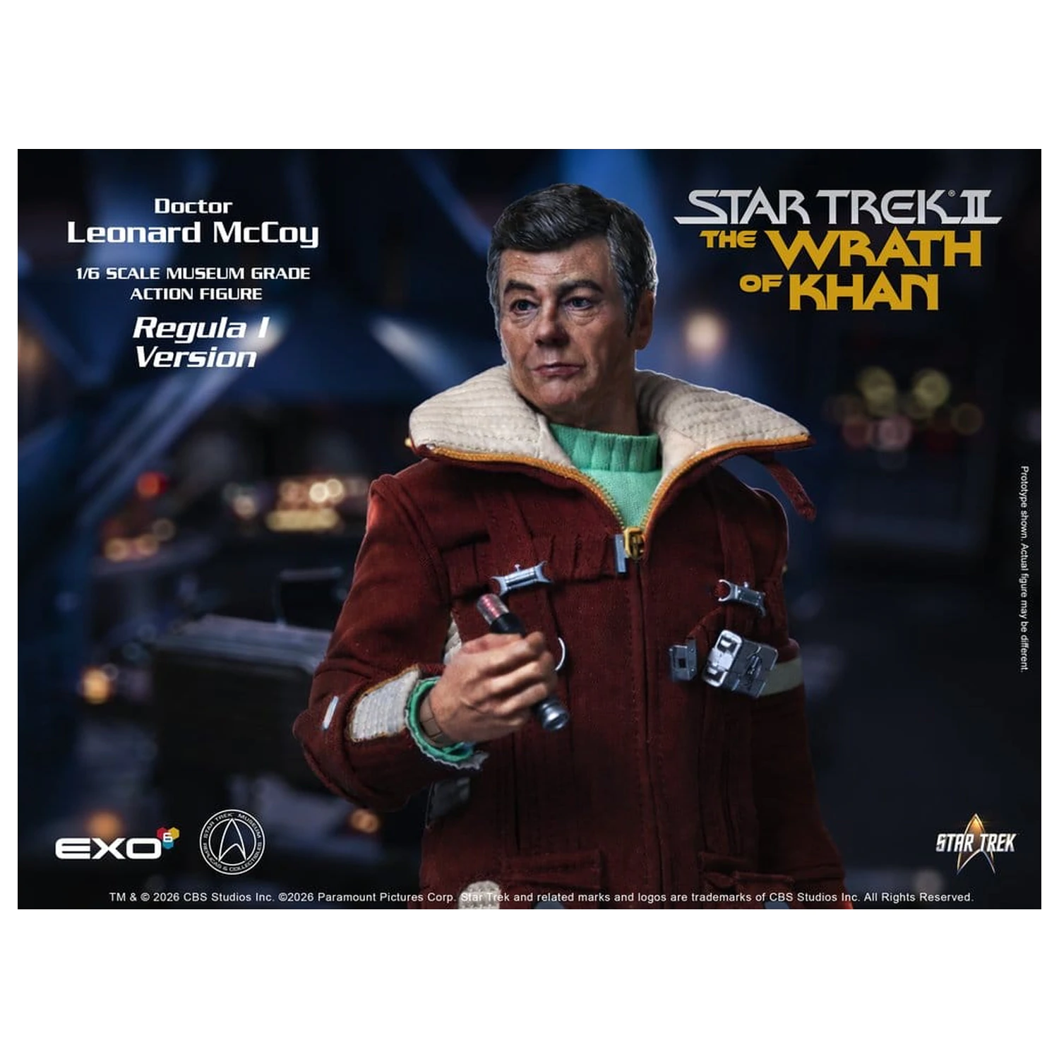 Star Trek II: The Wrath of Khan Akční figurka 1/6 Dr. Leonard McCoy Regula I Verze 30 cm fotografii produktu