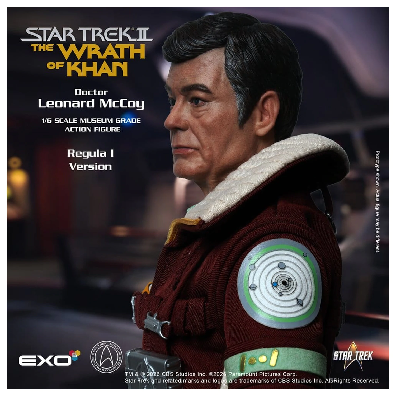 Star Trek II: The Wrath of Khan Akční figurka 1/6 Dr. Leonard McCoy Regula I Verze 30 cm fotografii produktu