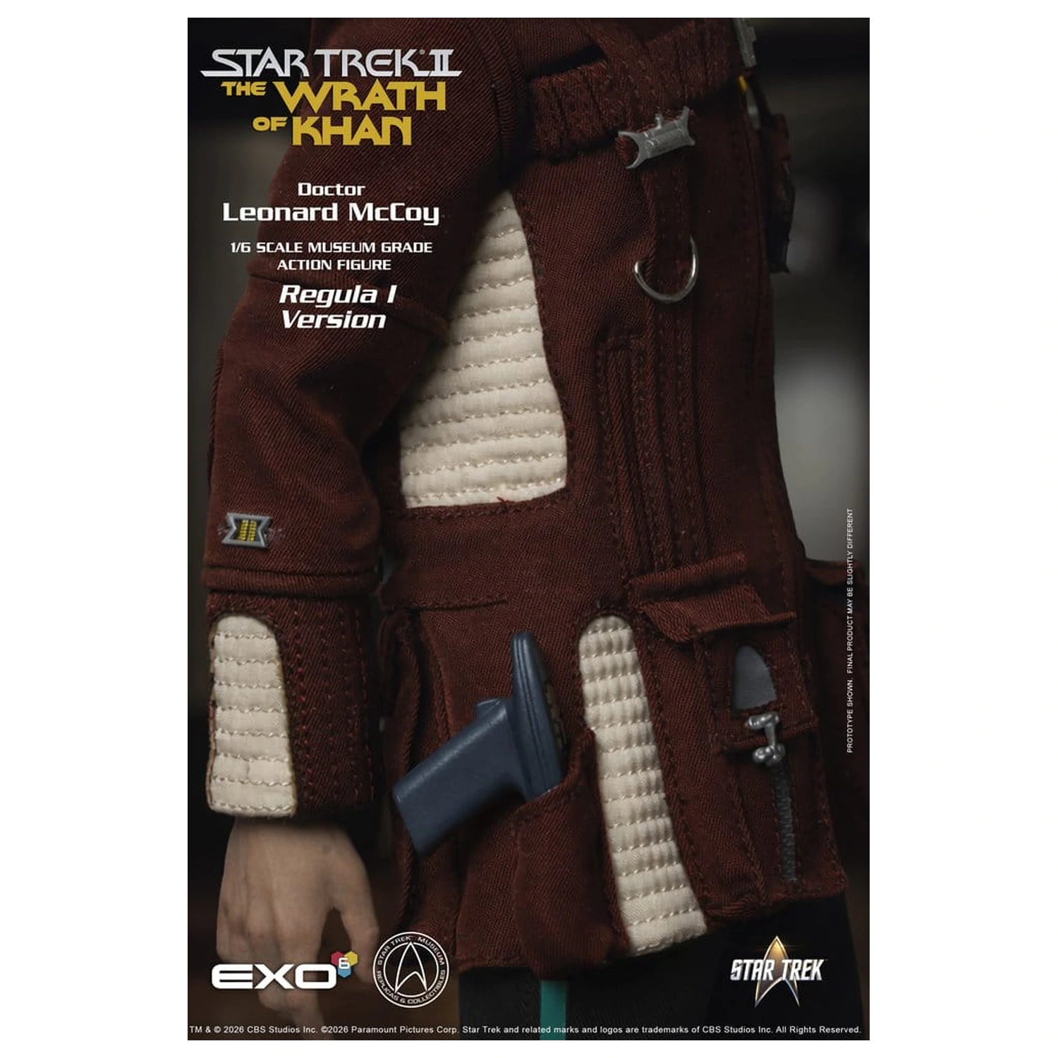 Star Trek II: The Wrath of Khan Akční figurka 1/6 Dr. Leonard McCoy Regula I Verze 30 cm fotografii produktu