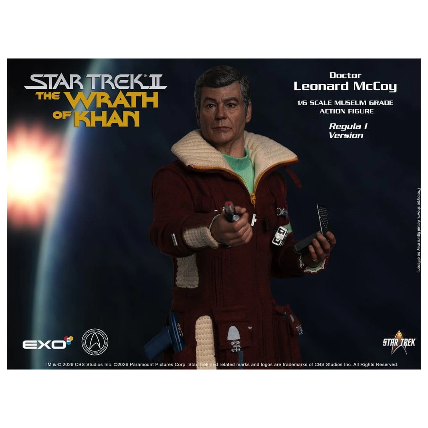 Star Trek II: The Wrath of Khan Akční figurka 1/6 Dr. Leonard McCoy Regula I Verze 30 cm fotografii produktu