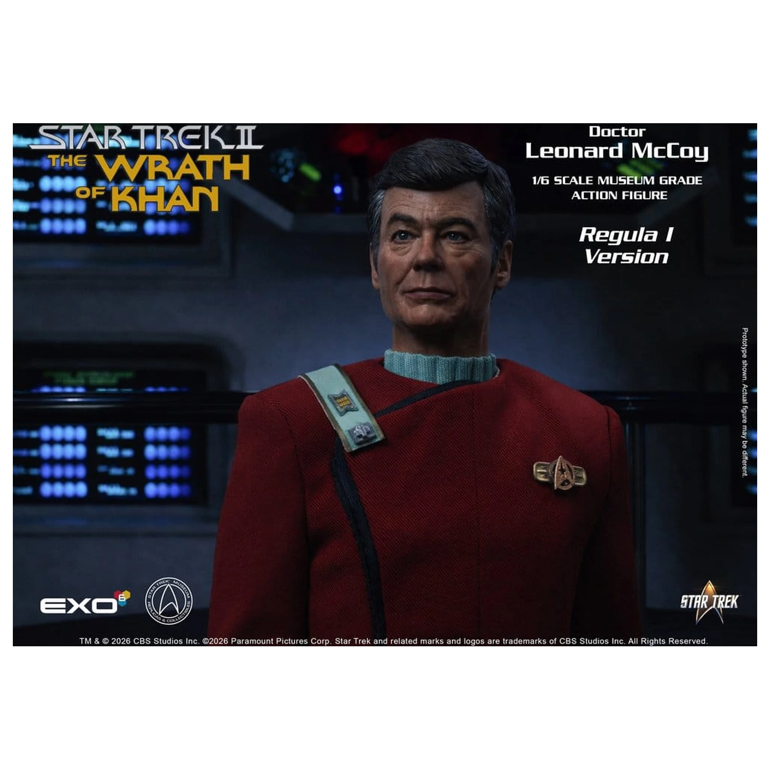 Star Trek II: The Wrath of Khan Akční figurka 1/6 Dr. Leonard McCoy Regula I Verze 30 cm fotografii produktu