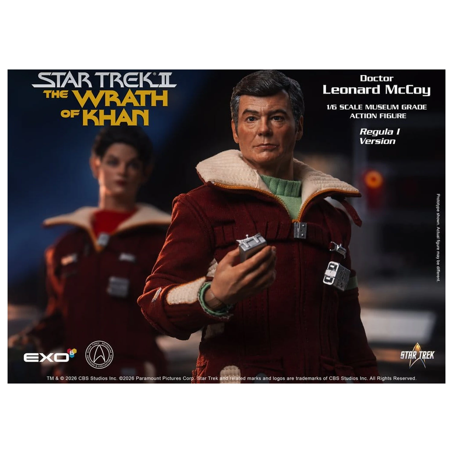 Star Trek II: The Wrath of Khan Akční figurka 1/6 Dr. Leonard McCoy Regula I Verze 30 cm fotografii produktu