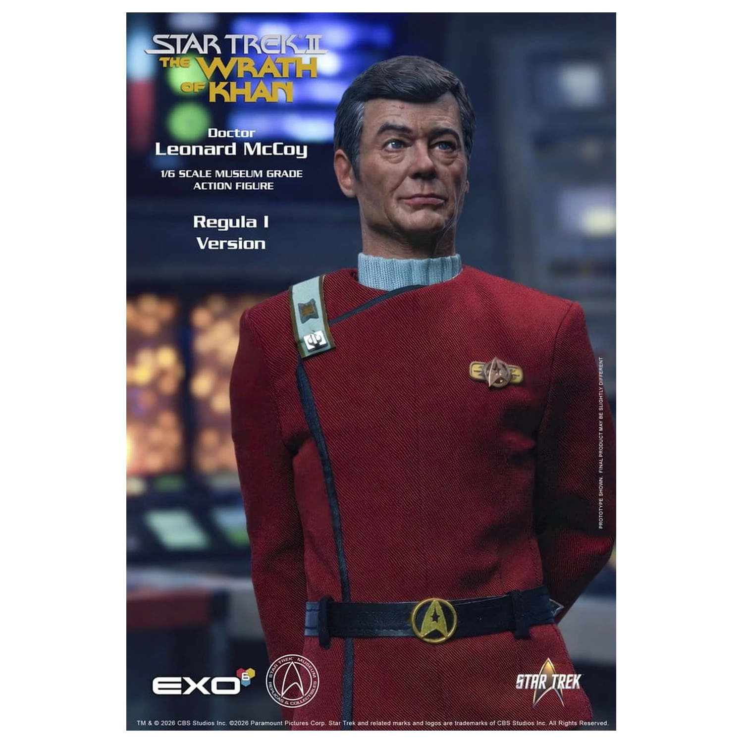 Star Trek II: The Wrath of Khan Akční figurka 1/6 Dr. Leonard McCoy Regula I Verze 30 cm fotografii produktu