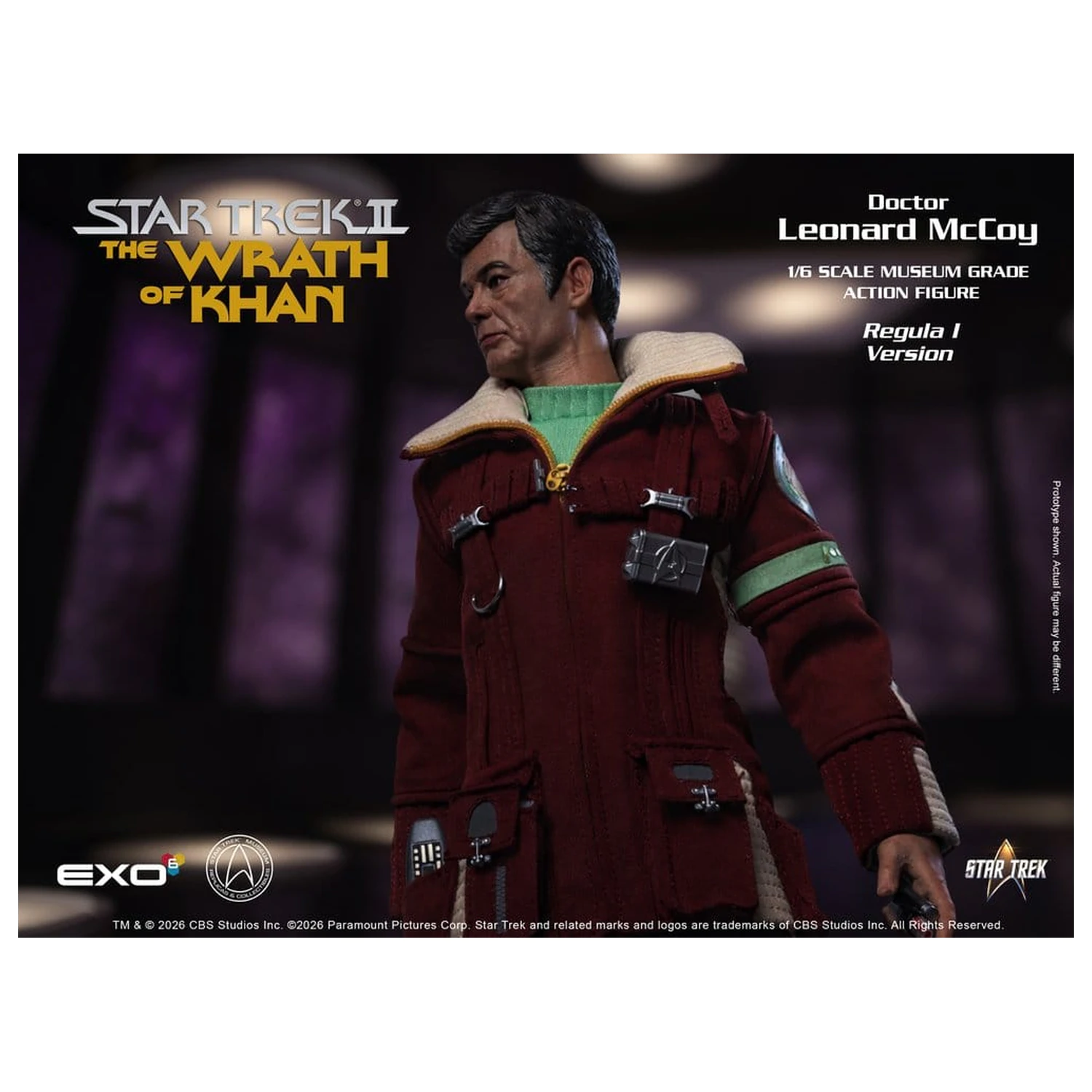 Star Trek II: The Wrath of Khan Akční figurka 1/6 Dr. Leonard McCoy Regula I Verze 30 cm fotografii produktu