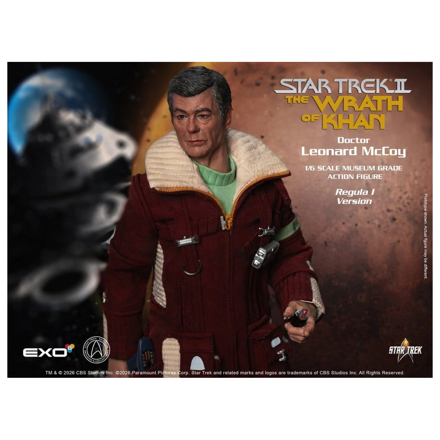 Star Trek II: The Wrath of Khan Akční figurka 1/6 Dr. Leonard McCoy Regula I Verze 30 cm fotografii produktu