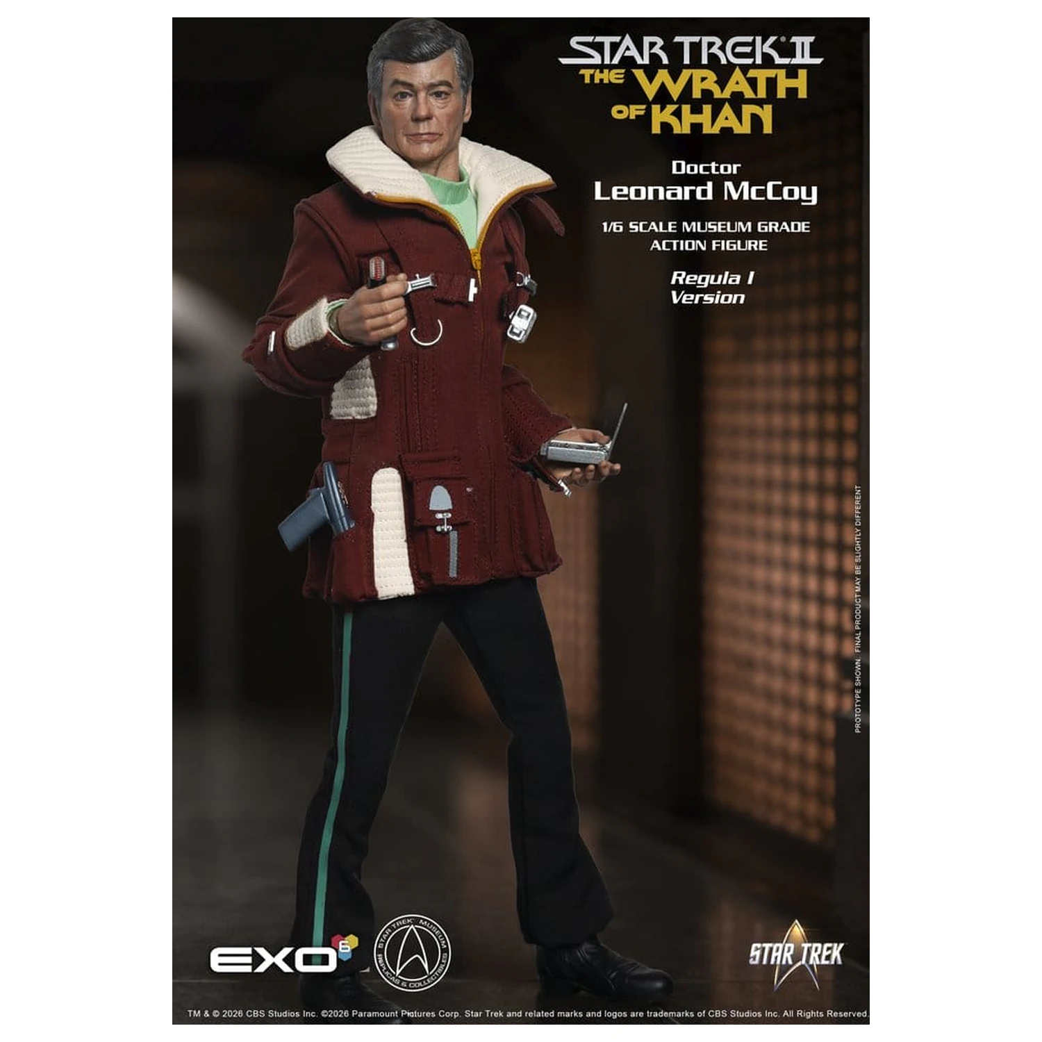 Star Trek II: The Wrath of Khan Akční figurka 1/6 Dr. Leonard McCoy Regula I Verze 30 cm fotografii produktu