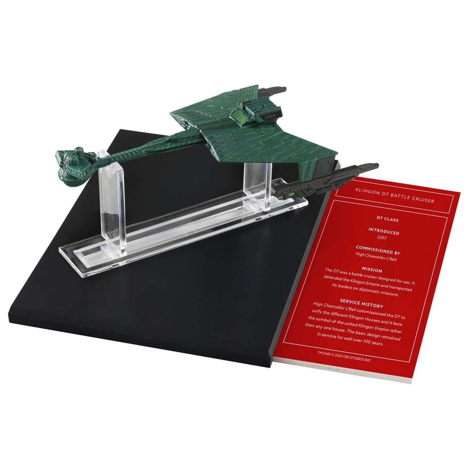Star Trek Library Die-Cast Klingonský bitevní křižník D7 10 cm fotografii produktu