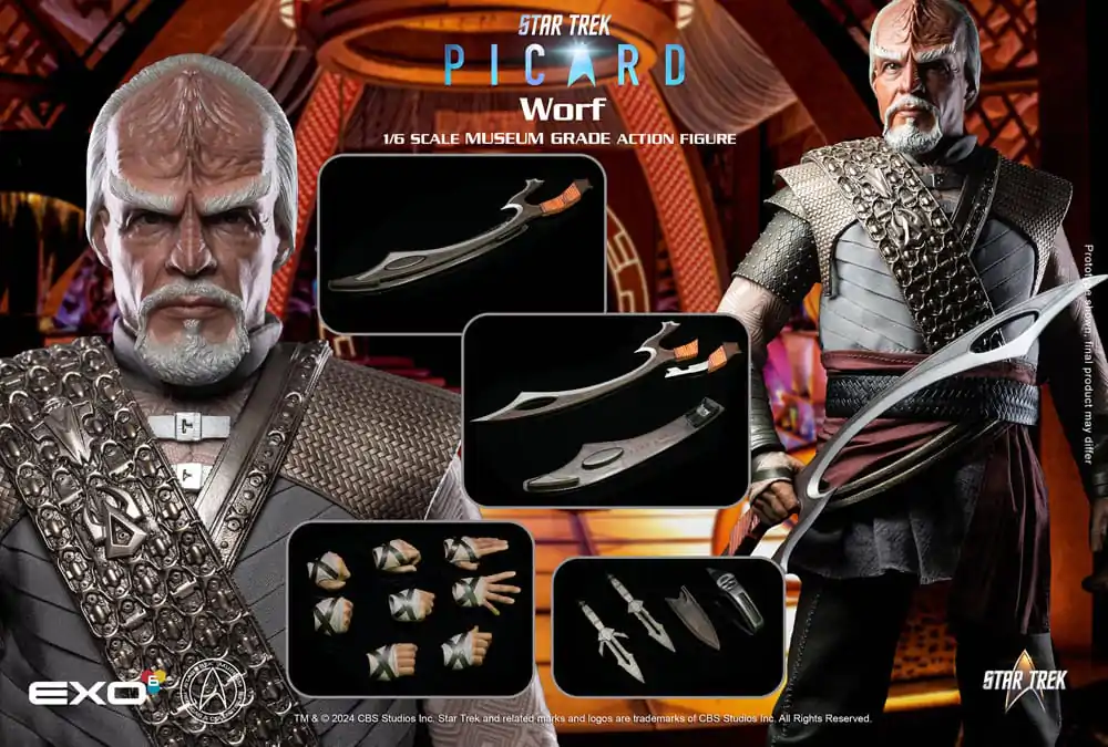 Star Trek: Picard Akční figurka 1/6 Worf 30 cm fotografii produktu