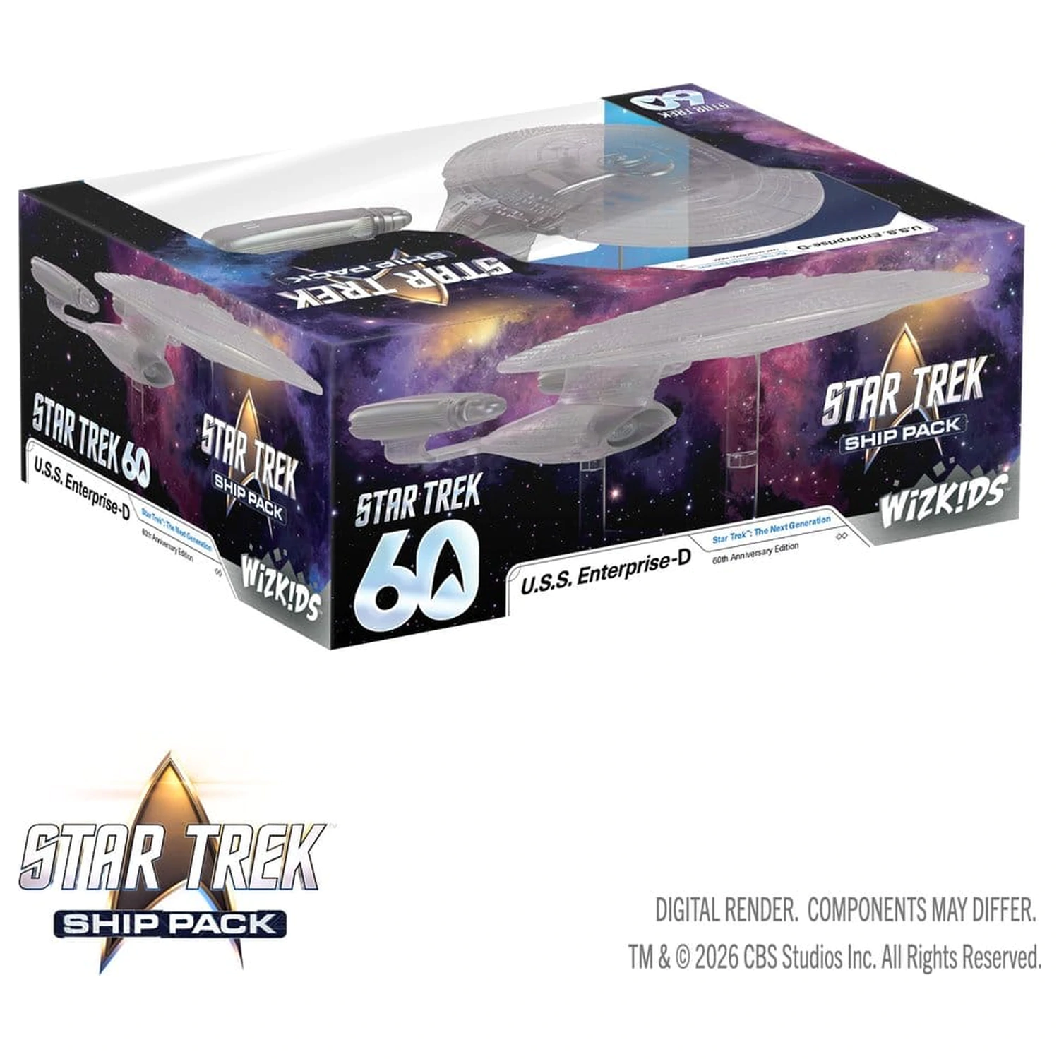 Star Trek Ship Pack Boxed prepainted Miniatury U.S.S. Enterprise - 60th Anniversary Edition 22 cm fotografii produktu