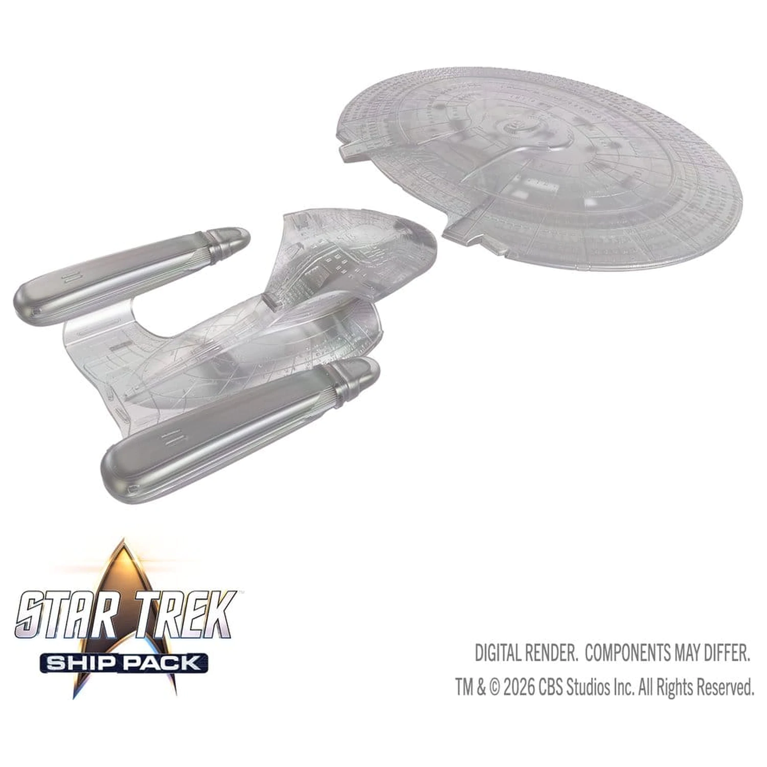 Star Trek Ship Pack Boxed prepainted Miniatury U.S.S. Enterprise - 60th Anniversary Edition 22 cm fotografii produktu
