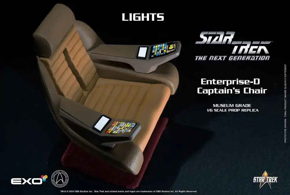 Star Trek: The Next Generation 1/6 Křeslo kapitána Enterprise-D 19 cm fotografii produktu