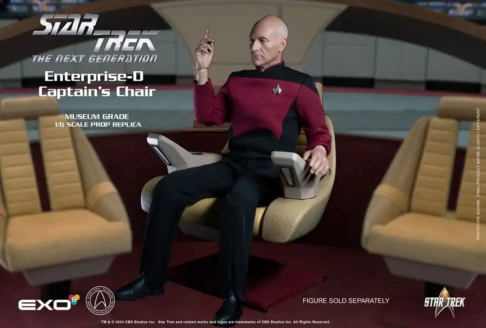 Star Trek: The Next Generation 1/6 Křeslo kapitána Enterprise-D 19 cm fotografii produktu