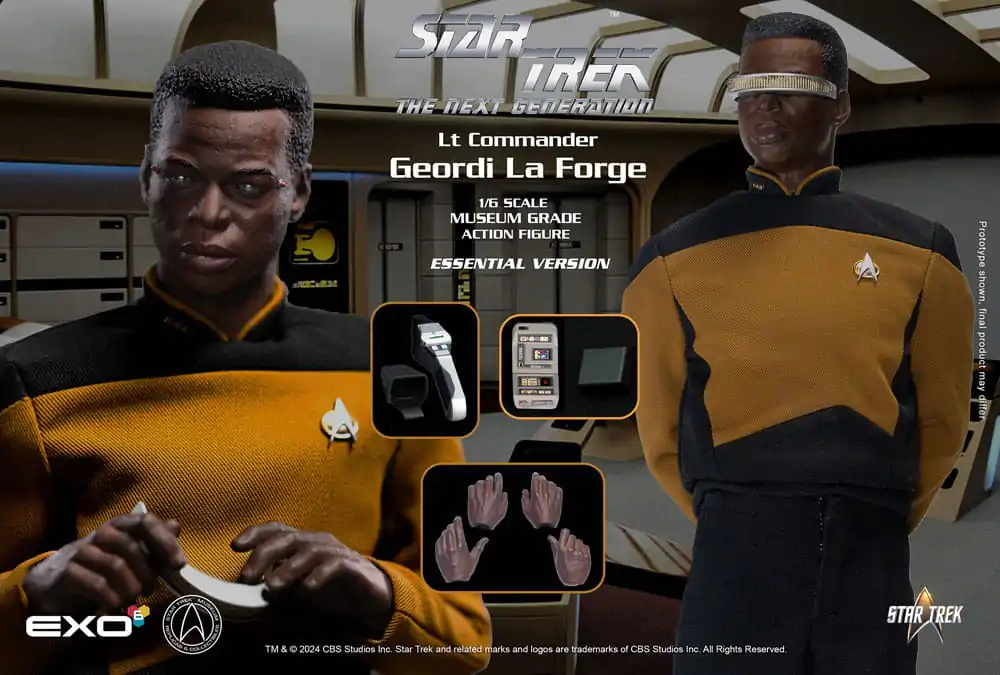Star Trek: The Next Generation akční figurka 1/6 Lt. Commander Geordi La Forge (Essentials Version) 28 cm fotografii produktu