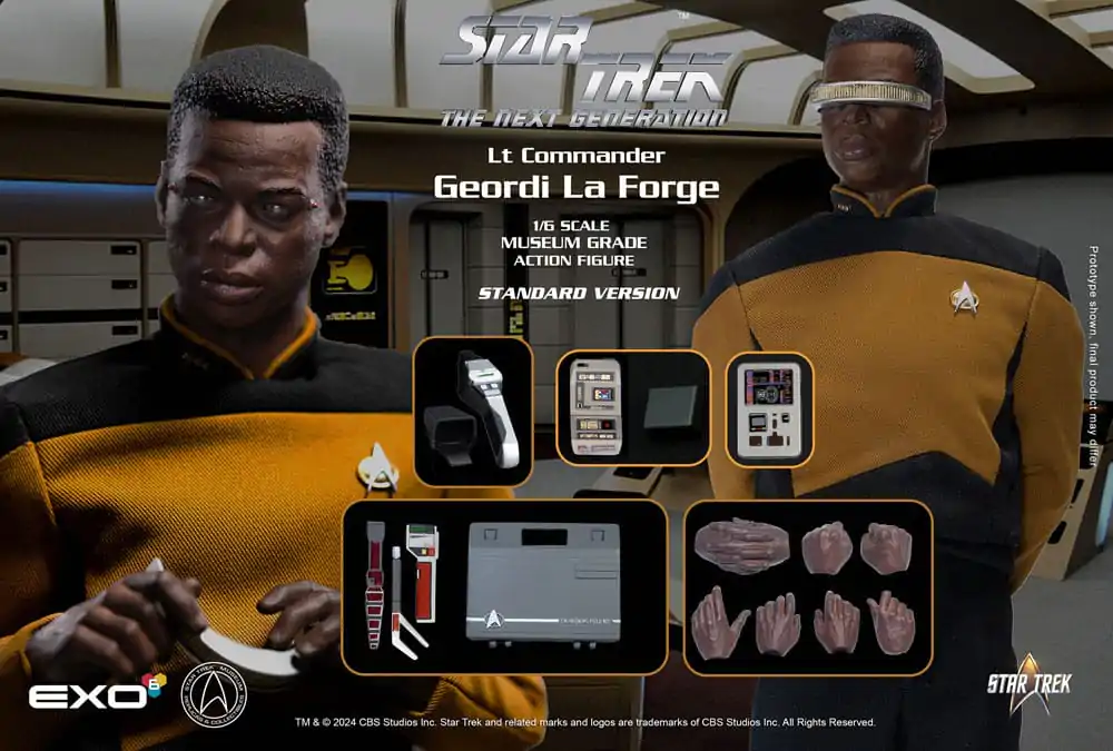 Star Trek: The Next Generation akční figurka 1/6 Lt. Commander Geordi La Forge (Standard Version) 28 cm fotografii produktu