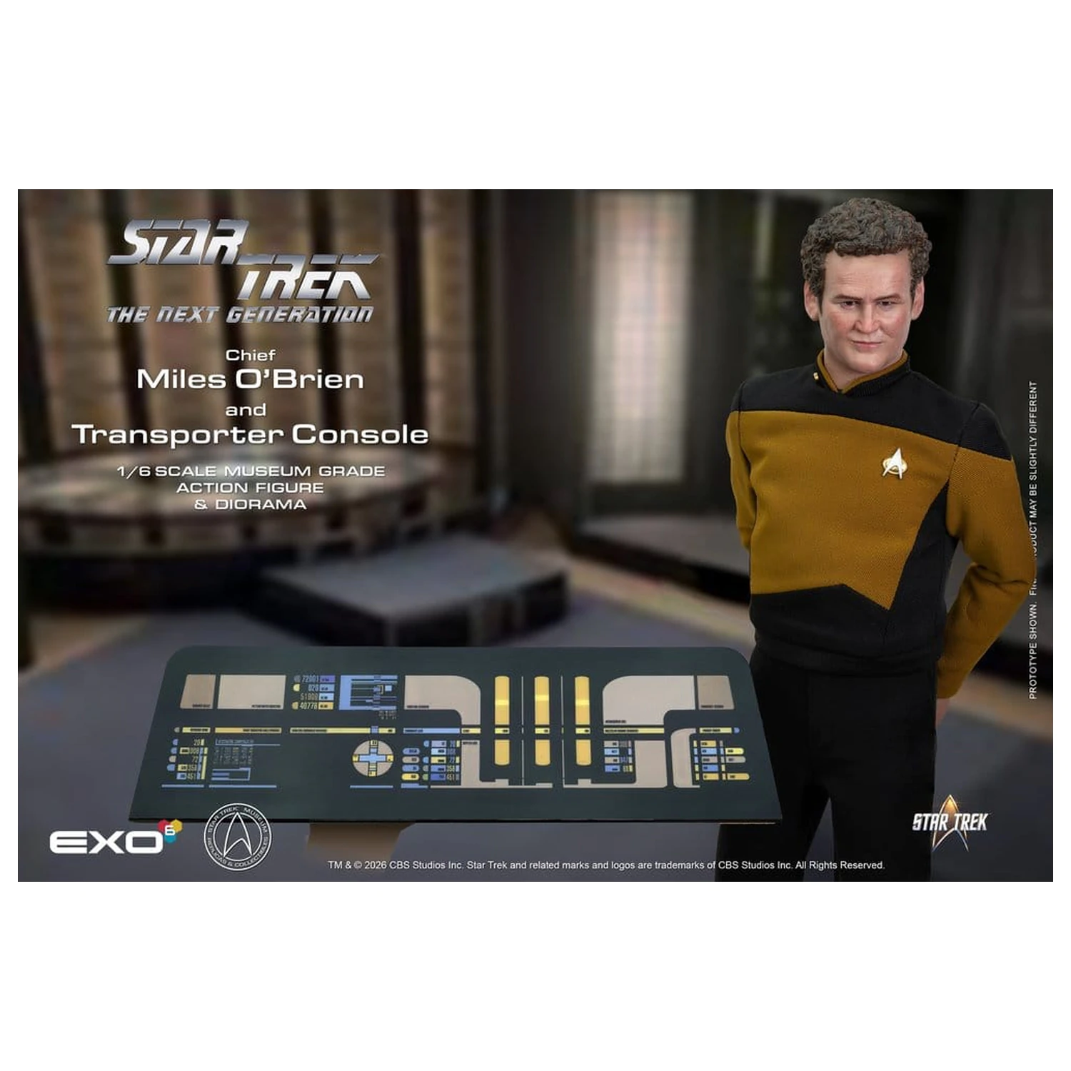 Star Trek: The Next Generation Akční figurka 1/6 Chief Miles O'Brien s Transporter Console 30 cm fotografii produktu