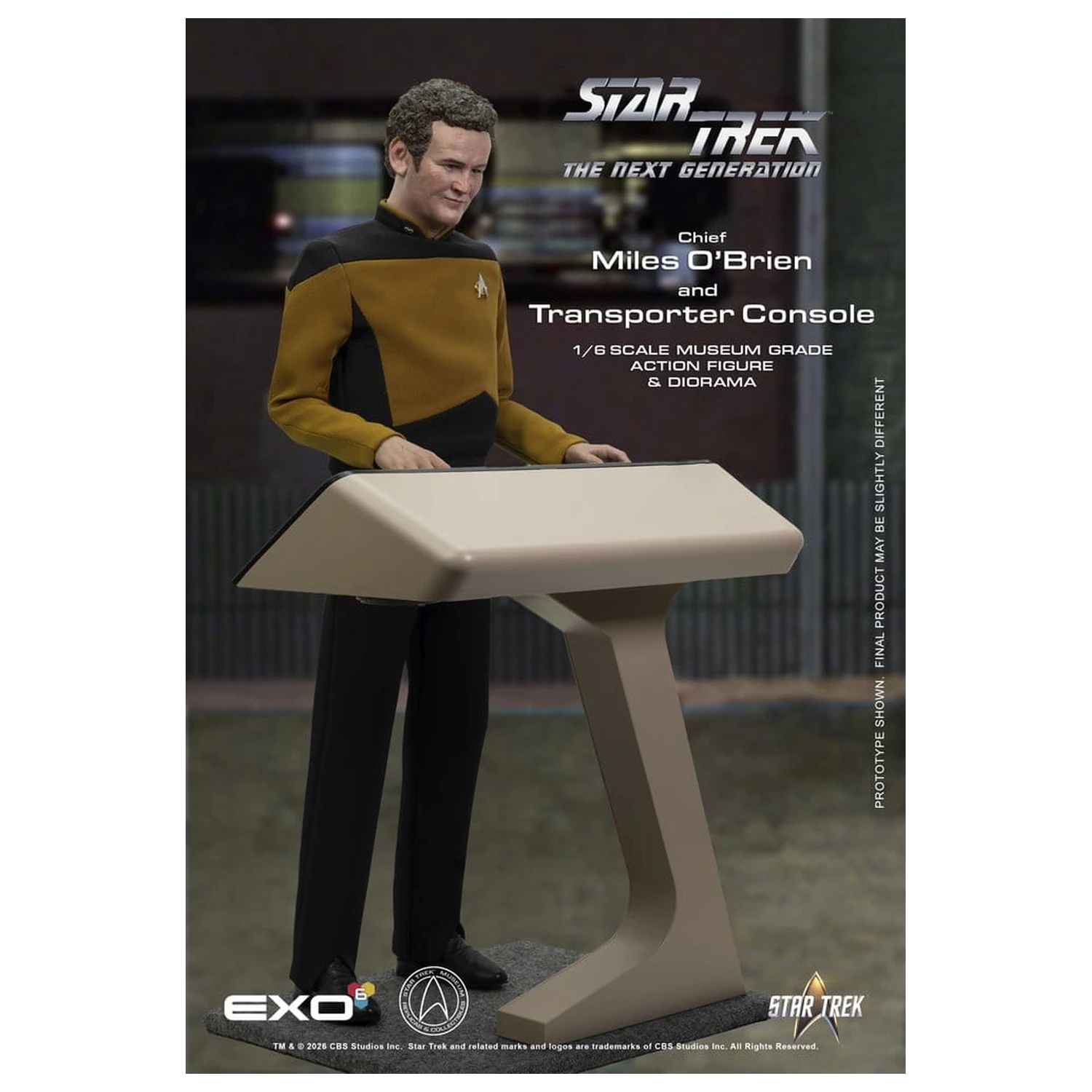 Star Trek: The Next Generation Akční figurka 1/6 Chief Miles O'Brien s Transporter Console 30 cm fotografii produktu