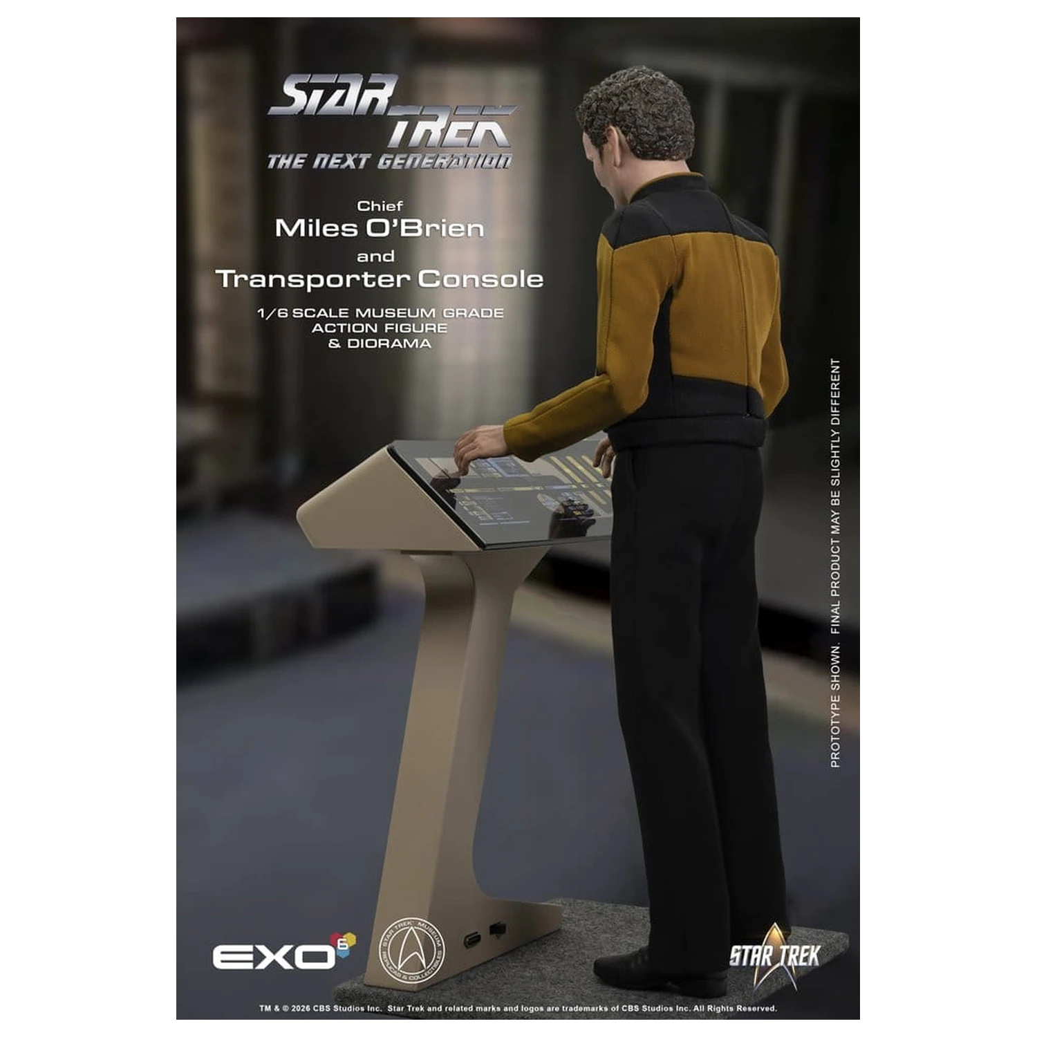 Star Trek: The Next Generation Akční figurka 1/6 Chief Miles O'Brien s Transporter Console 30 cm fotografii produktu