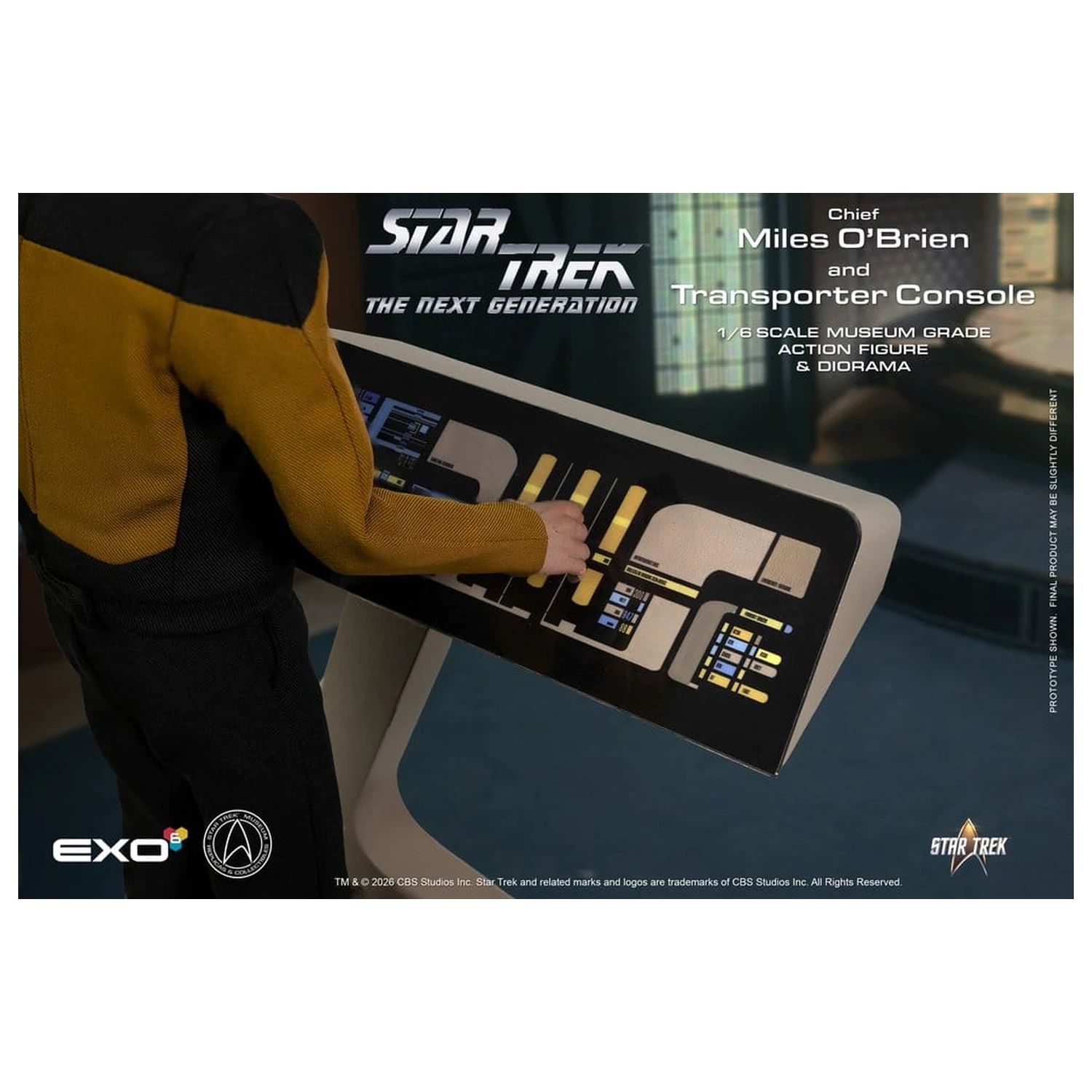 Star Trek: The Next Generation Akční figurka 1/6 Chief Miles O'Brien s Transporter Console 30 cm fotografii produktu