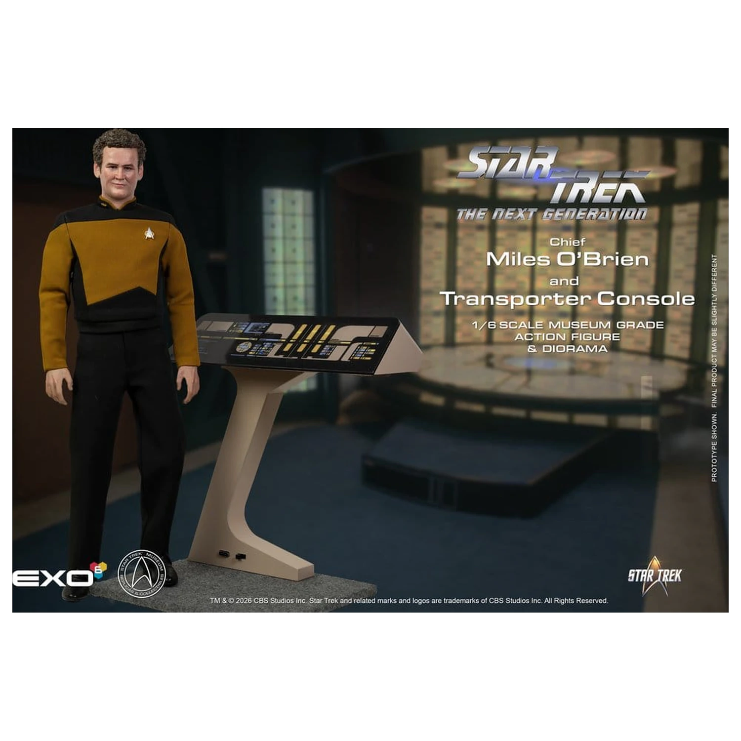 Star Trek: The Next Generation Akční figurka 1/6 Chief Miles O'Brien s Transporter Console 30 cm fotografii produktu