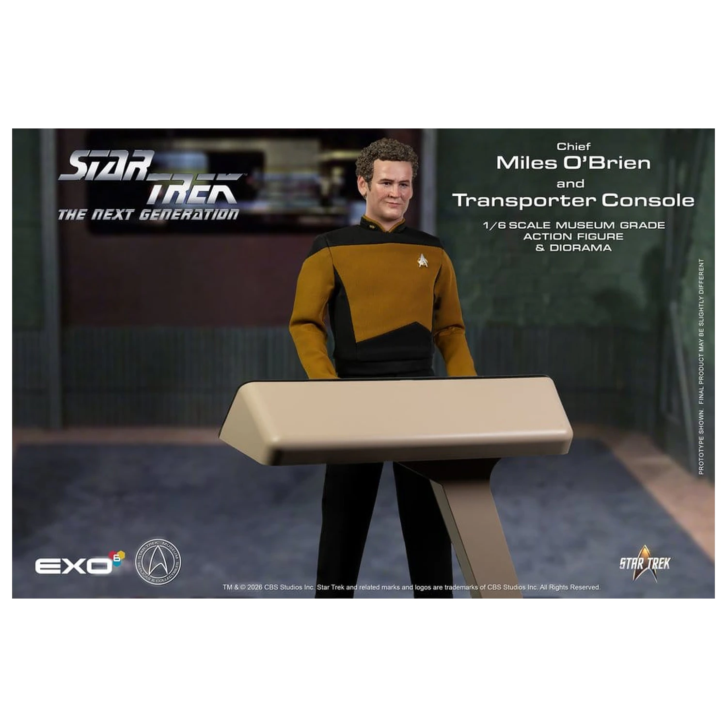 Star Trek: The Next Generation Akční figurka 1/6 Chief Miles O'Brien s Transporter Console 30 cm fotografii produktu