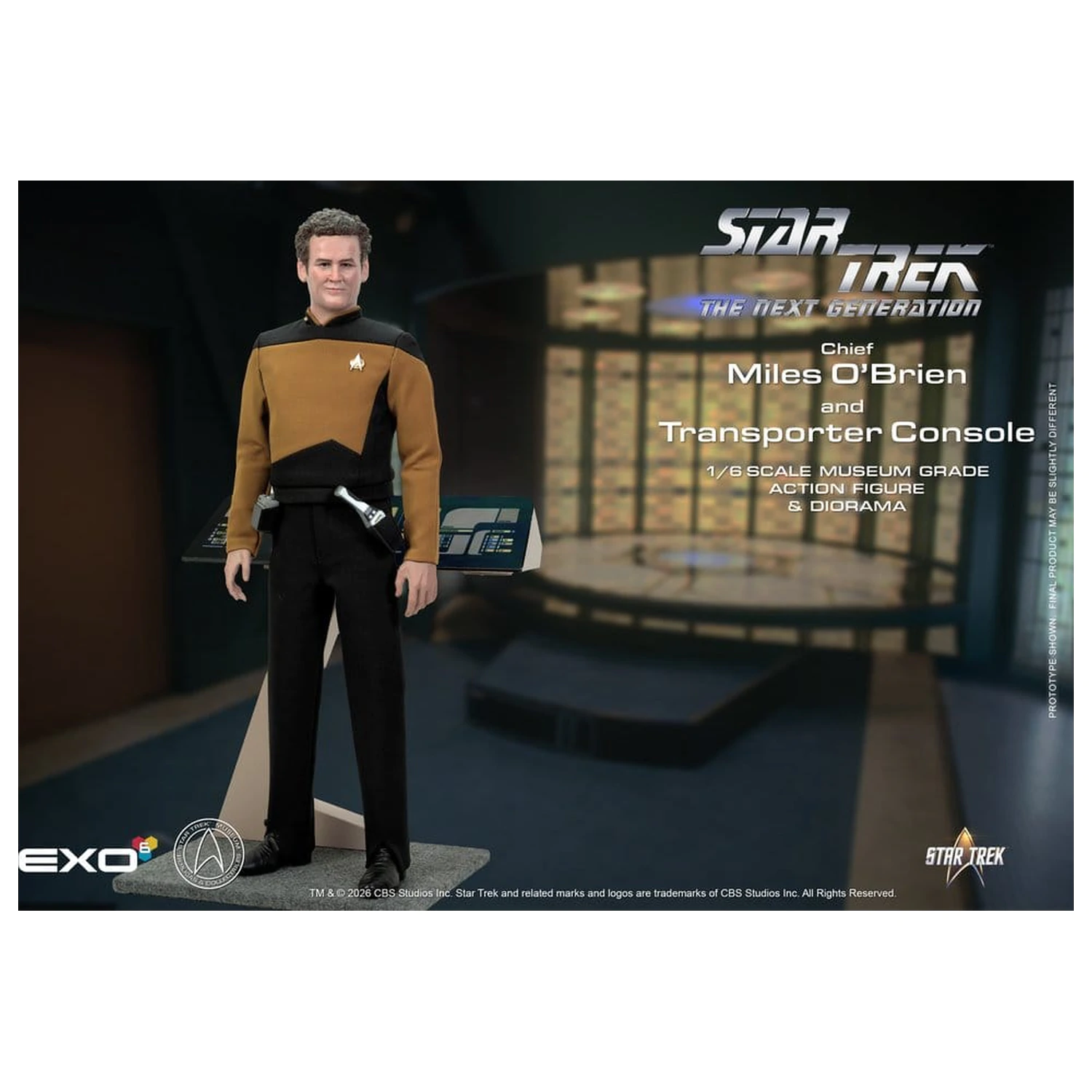 Star Trek: The Next Generation Akční figurka 1/6 Chief Miles O'Brien s Transporter Console 30 cm fotografii produktu