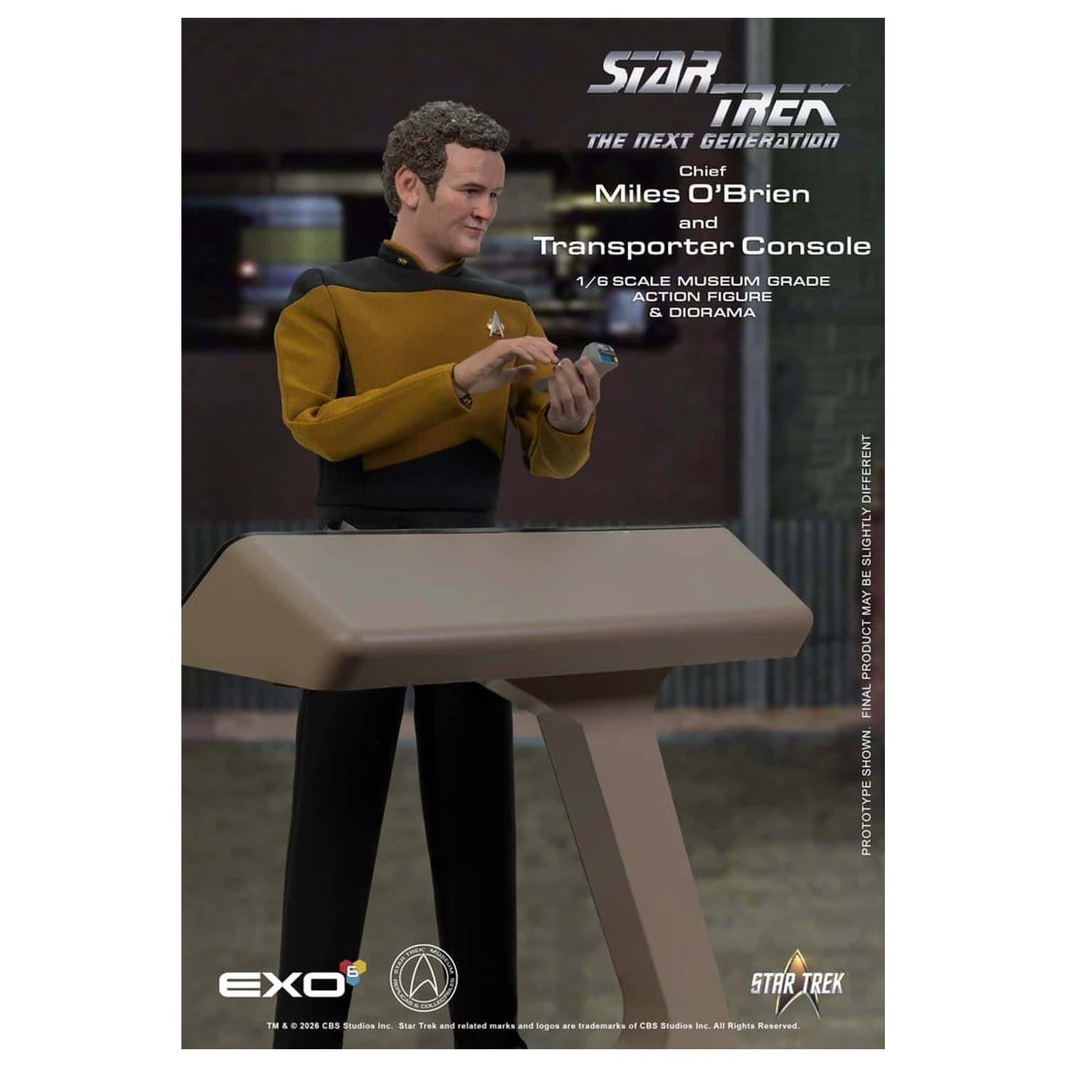 Star Trek: The Next Generation Akční figurka 1/6 Chief Miles O'Brien s Transporter Console 30 cm fotografii produktu