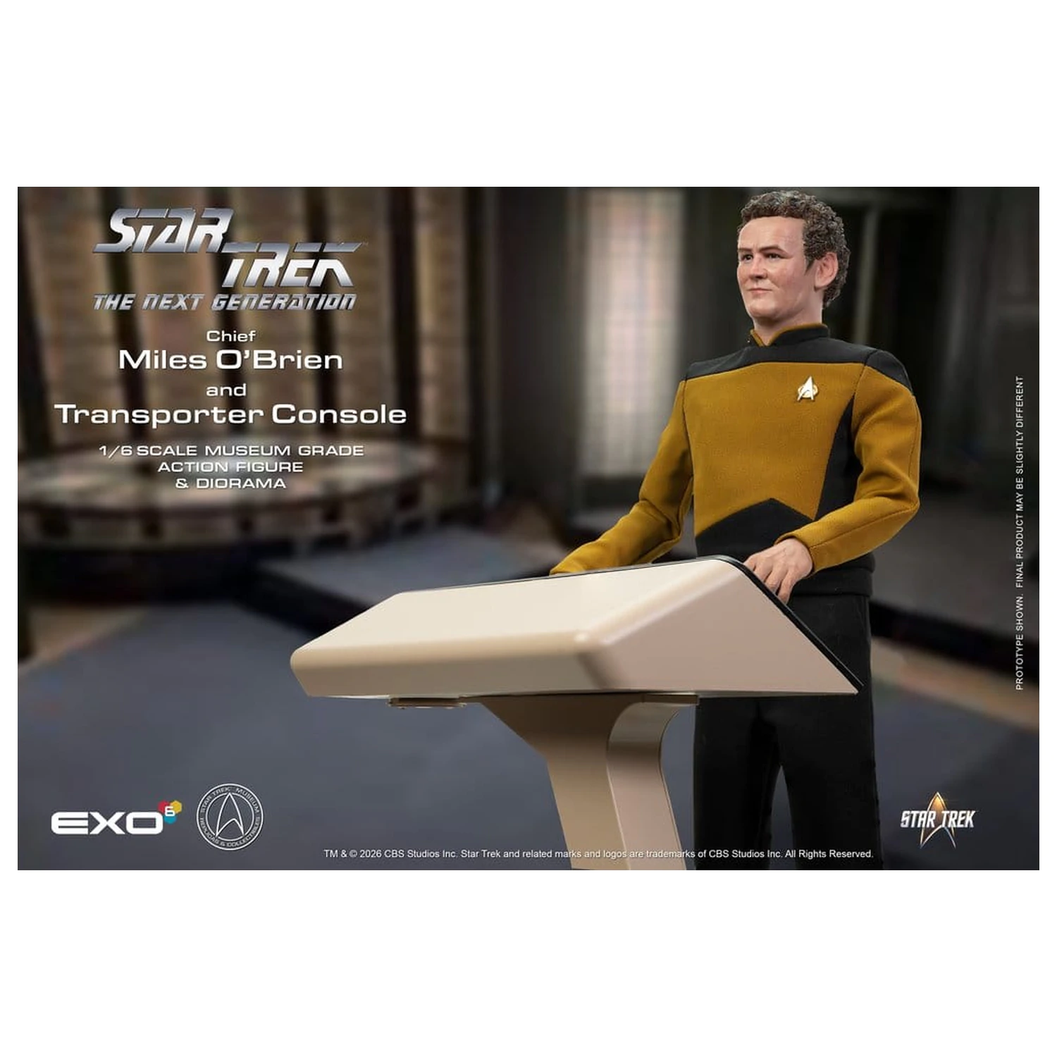 Star Trek: The Next Generation Akční figurka 1/6 Chief Miles O'Brien s Transporter Console 30 cm fotografii produktu