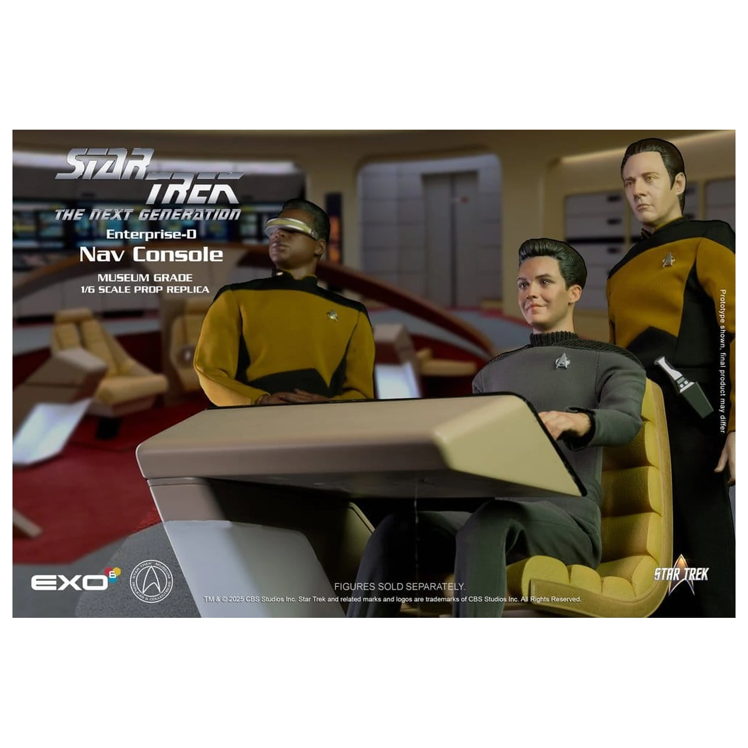 Star Trek: The Next Generation Replika 1/6 Enterprise-D Bridge CONN Konzole fotografii produktu