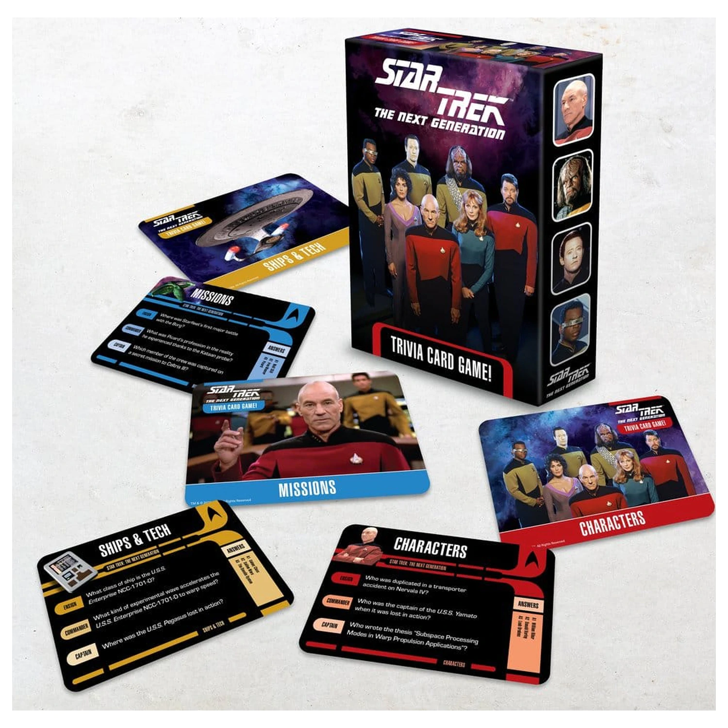 Star Trek: The Next Generation Trivia Karetní hra fotografii produktu