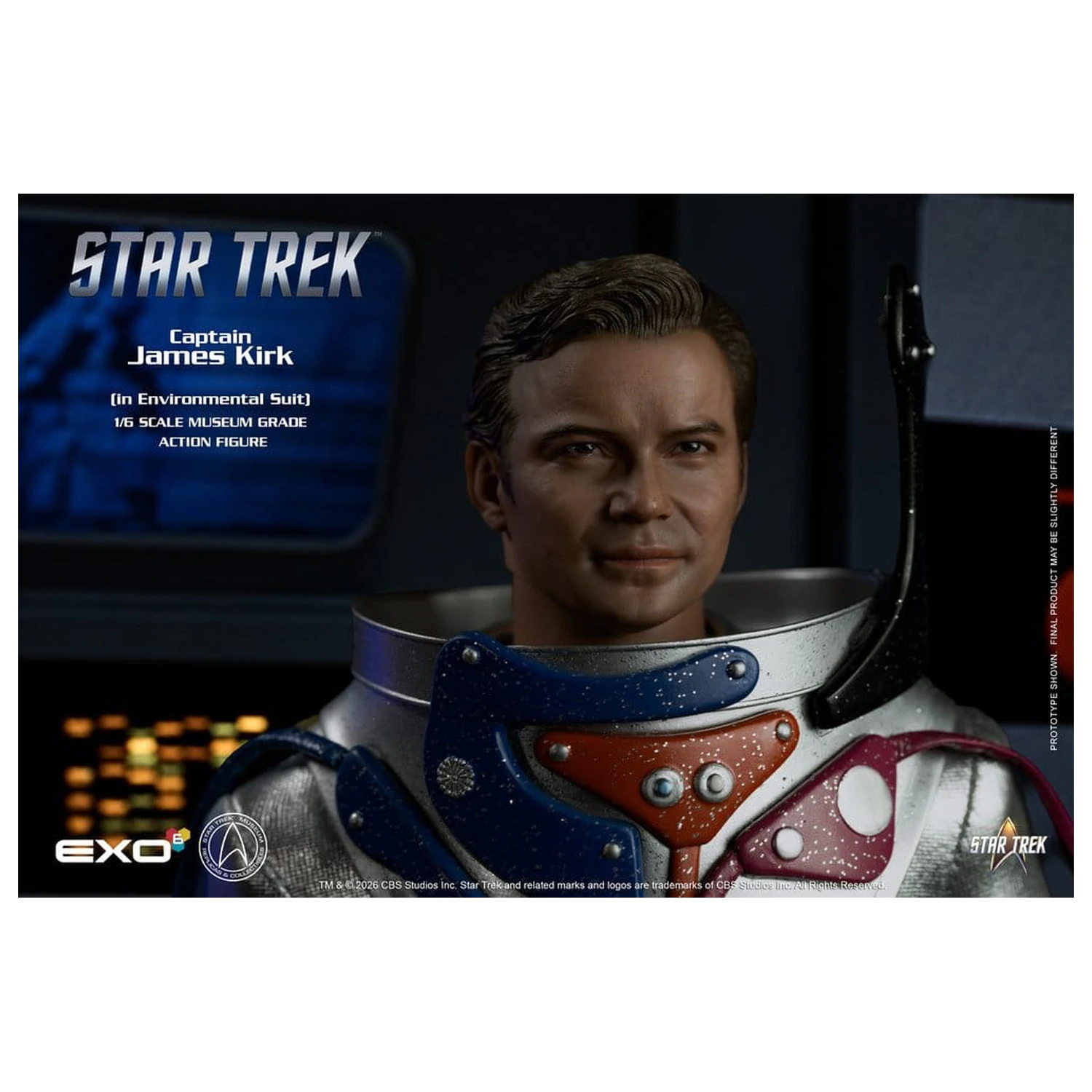 Star Trek: The Original Series akční figurka 1/6 Captain James T. Kirk (v environmentálním obleku) 29 cm fotografii produktu