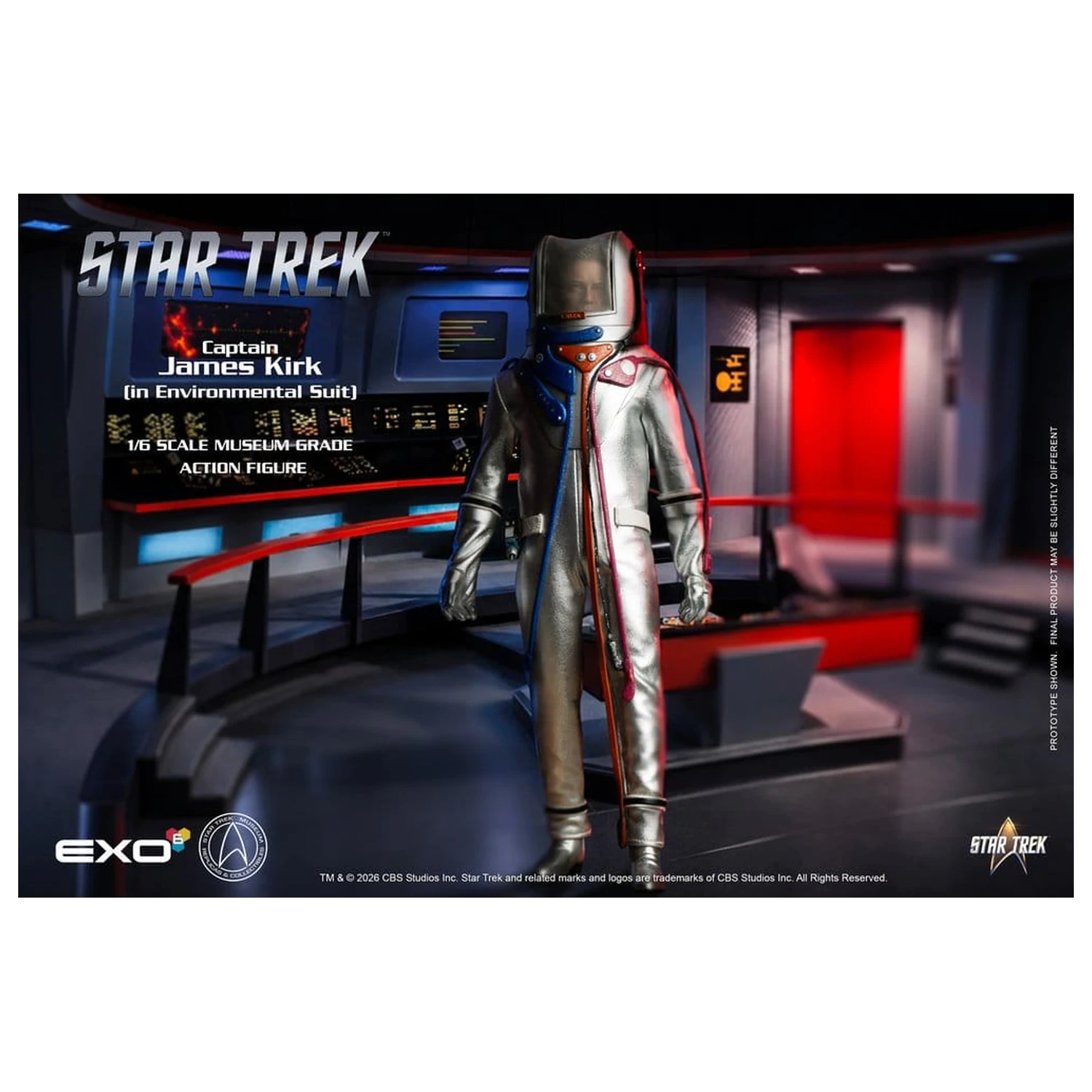 Star Trek: The Original Series akční figurka 1/6 Captain James T. Kirk (v environmentálním obleku) 29 cm fotografii produktu