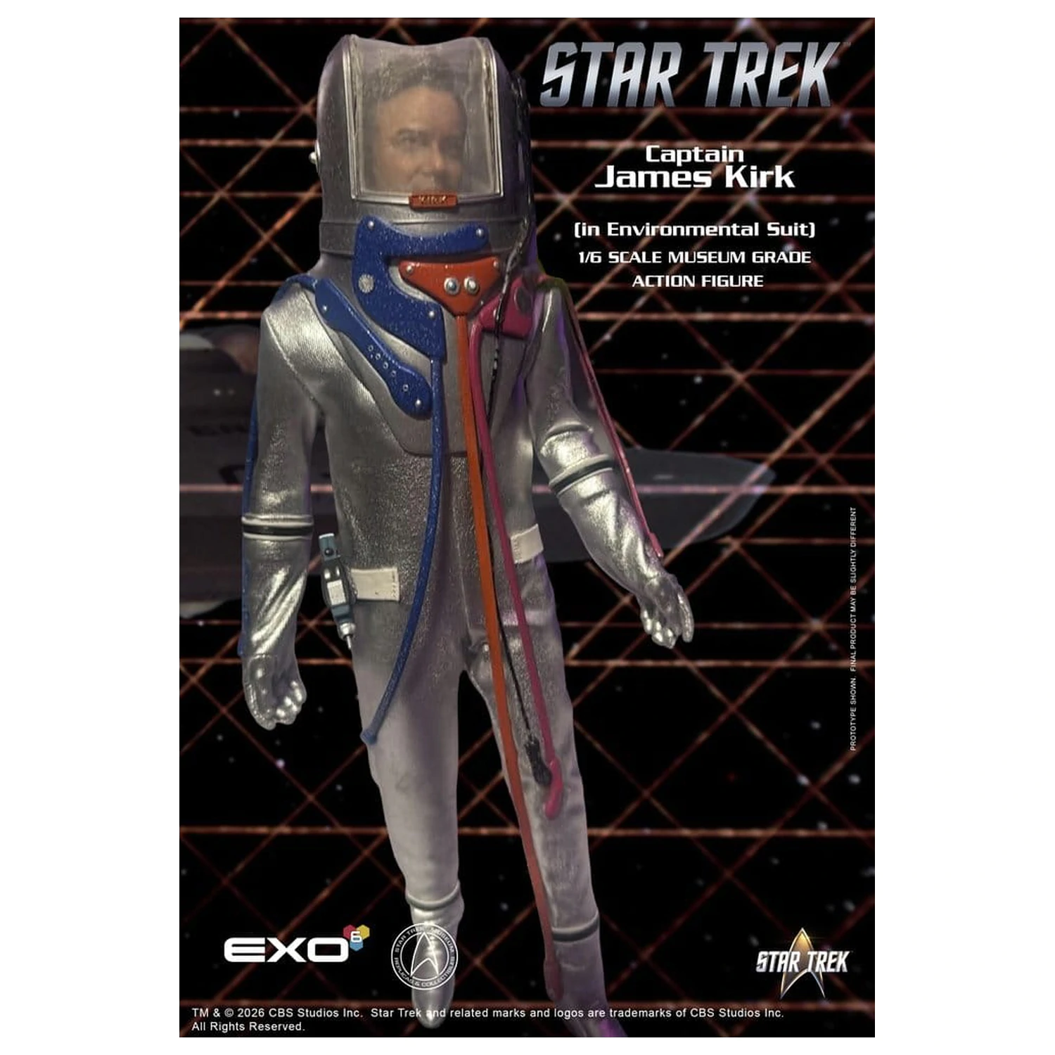Star Trek: The Original Series akční figurka 1/6 Captain James T. Kirk (v environmentálním obleku) 29 cm fotografii produktu
