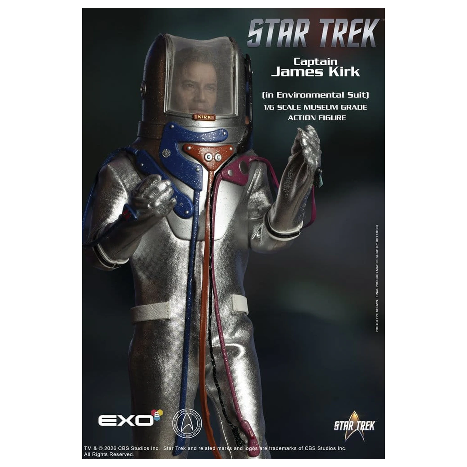 Star Trek: The Original Series akční figurka 1/6 Captain James T. Kirk (v environmentálním obleku) 29 cm fotografii produktu