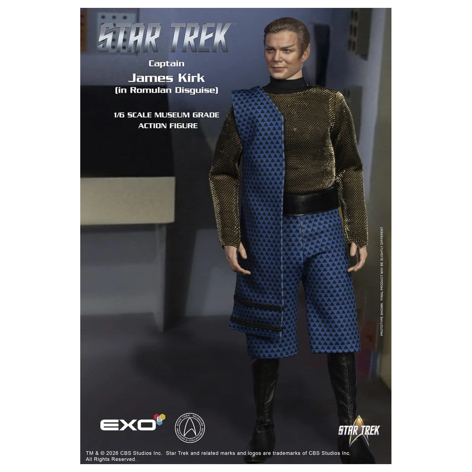 Star Trek: The Original Series Akční figurka 1/6 Captain James T. Kirk (Romulan Disguise) 29 cm fotografii produktu