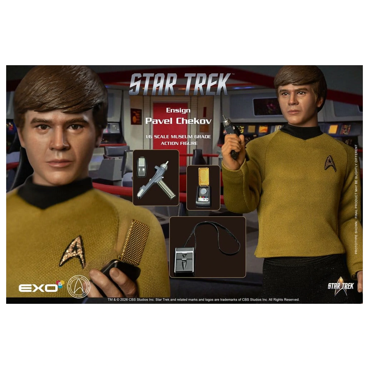 Star Trek: The Original Series akční figurka 1/6 Ensign Pavel Chekov 30 cm fotografii produktu
