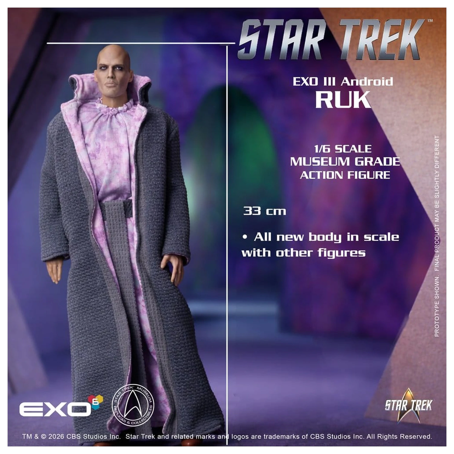 Star Trek: The Original Series Akční figurka 1/6 Ruk EXO III Android 33 cm fotografii produktu