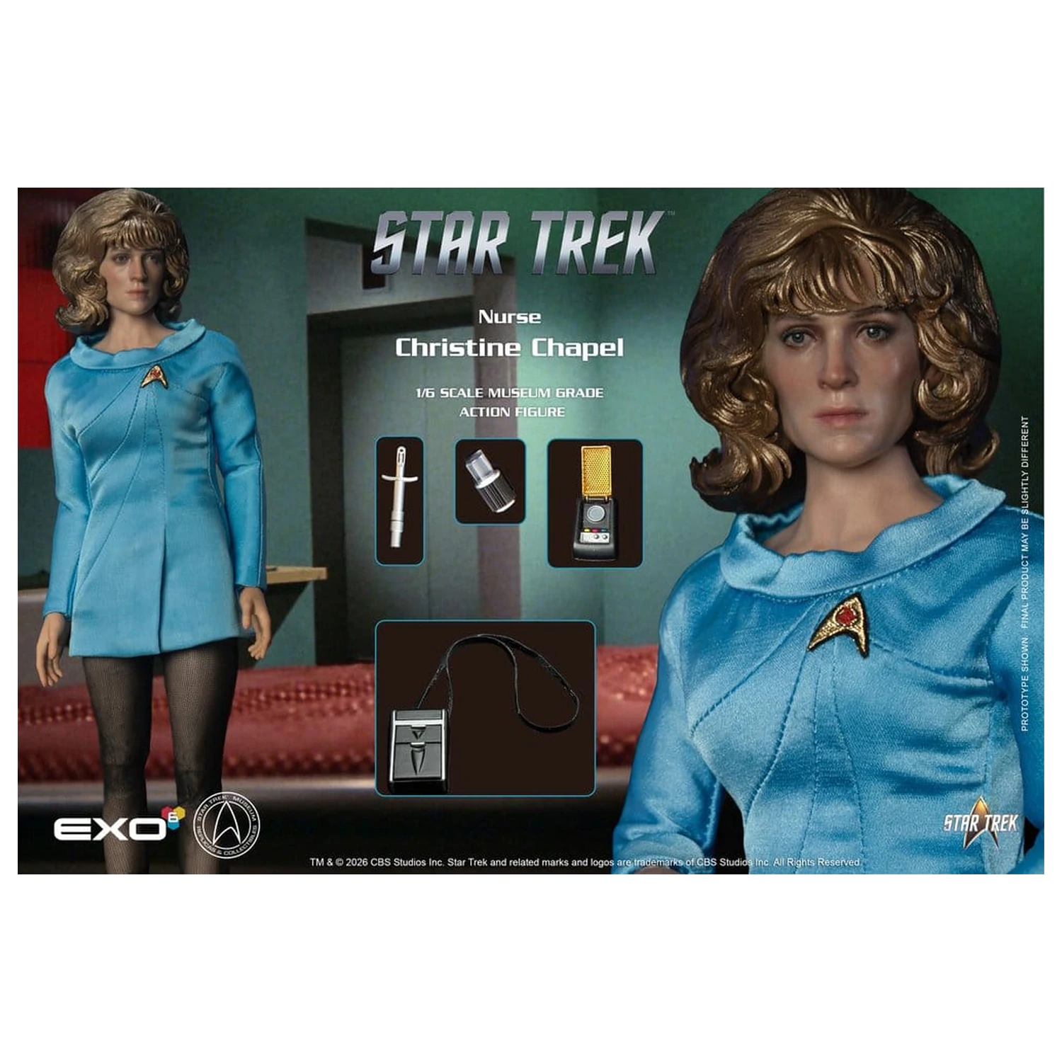 Star Trek: The Original Series Sběratelská akční figurka 1/6 Nurse Christine Chapel 28 cm fotografii produktu