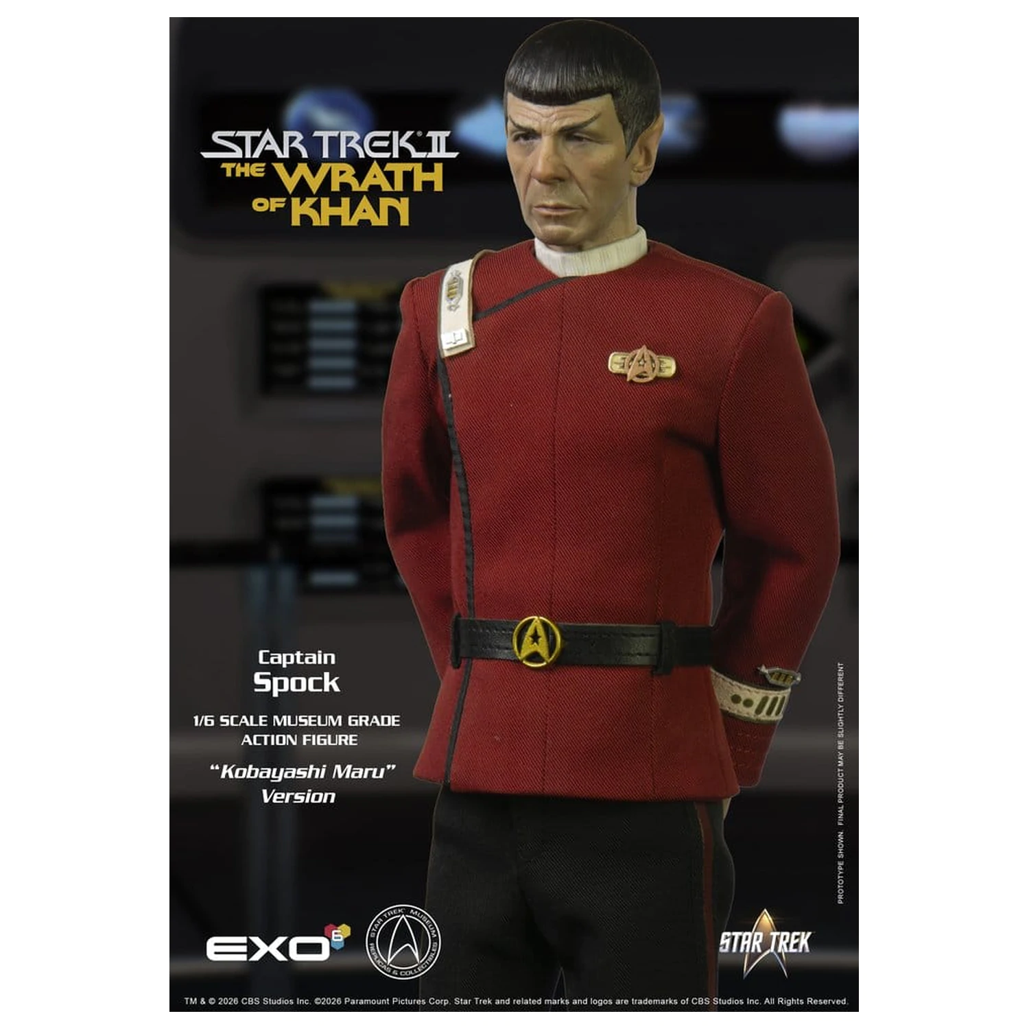 Star Trek: The Wrath of Khan akční figurka 1/6 Captain Spock Kobayashi Maru verze 30 cm fotografii produktu