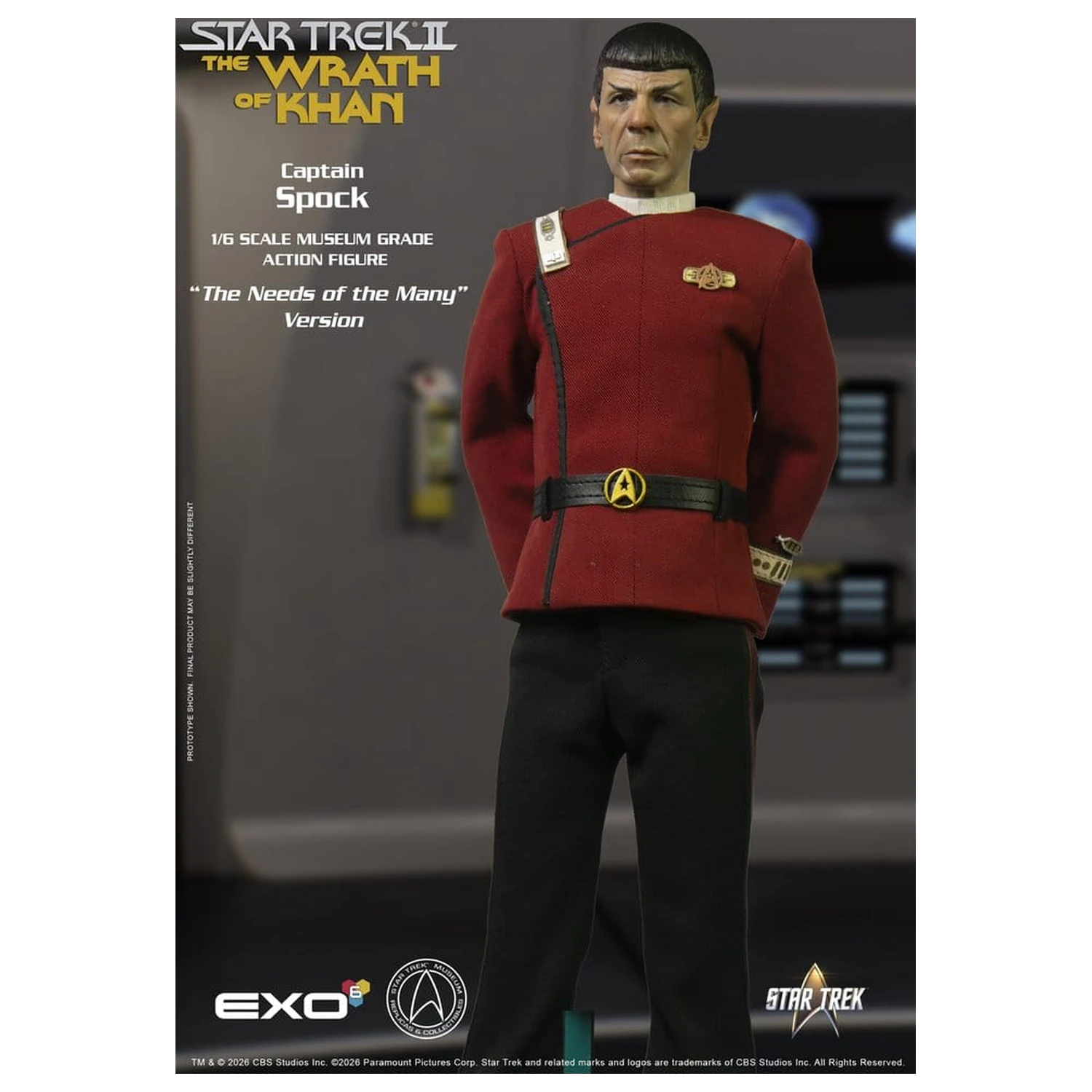Star Trek: The Wrath of Khan akční figurka 1/6 Captain Spock Needs of the Many Version 30 cm fotografii produktu