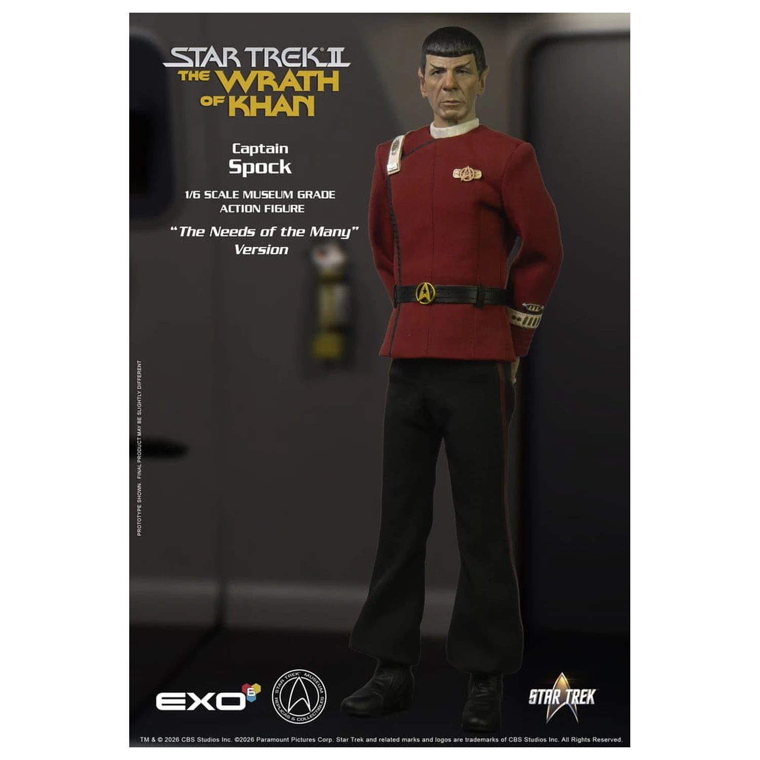 Star Trek: The Wrath of Khan akční figurka 1/6 Captain Spock Needs of the Many Version 30 cm fotografii produktu
