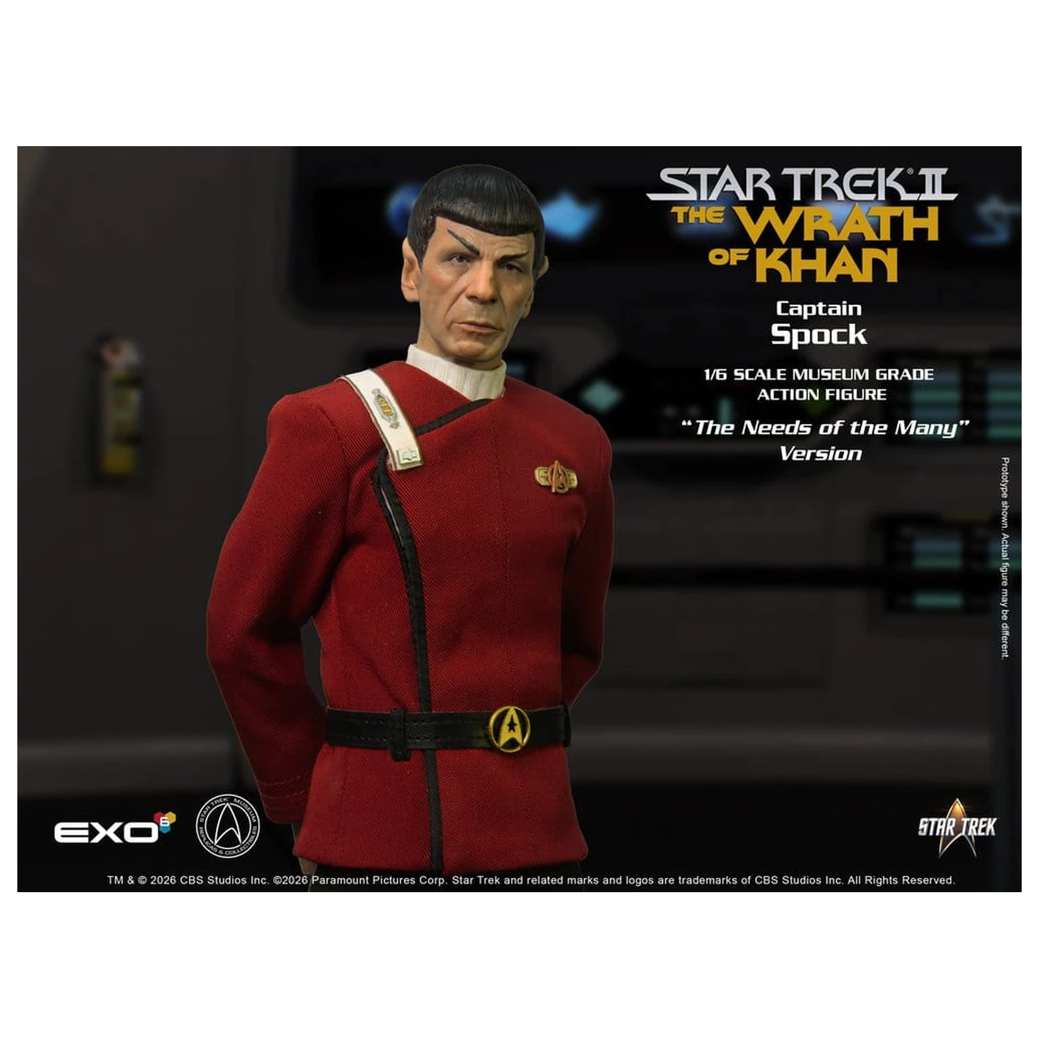 Star Trek: The Wrath of Khan akční figurka 1/6 Captain Spock Needs of the Many Version 30 cm fotografii produktu