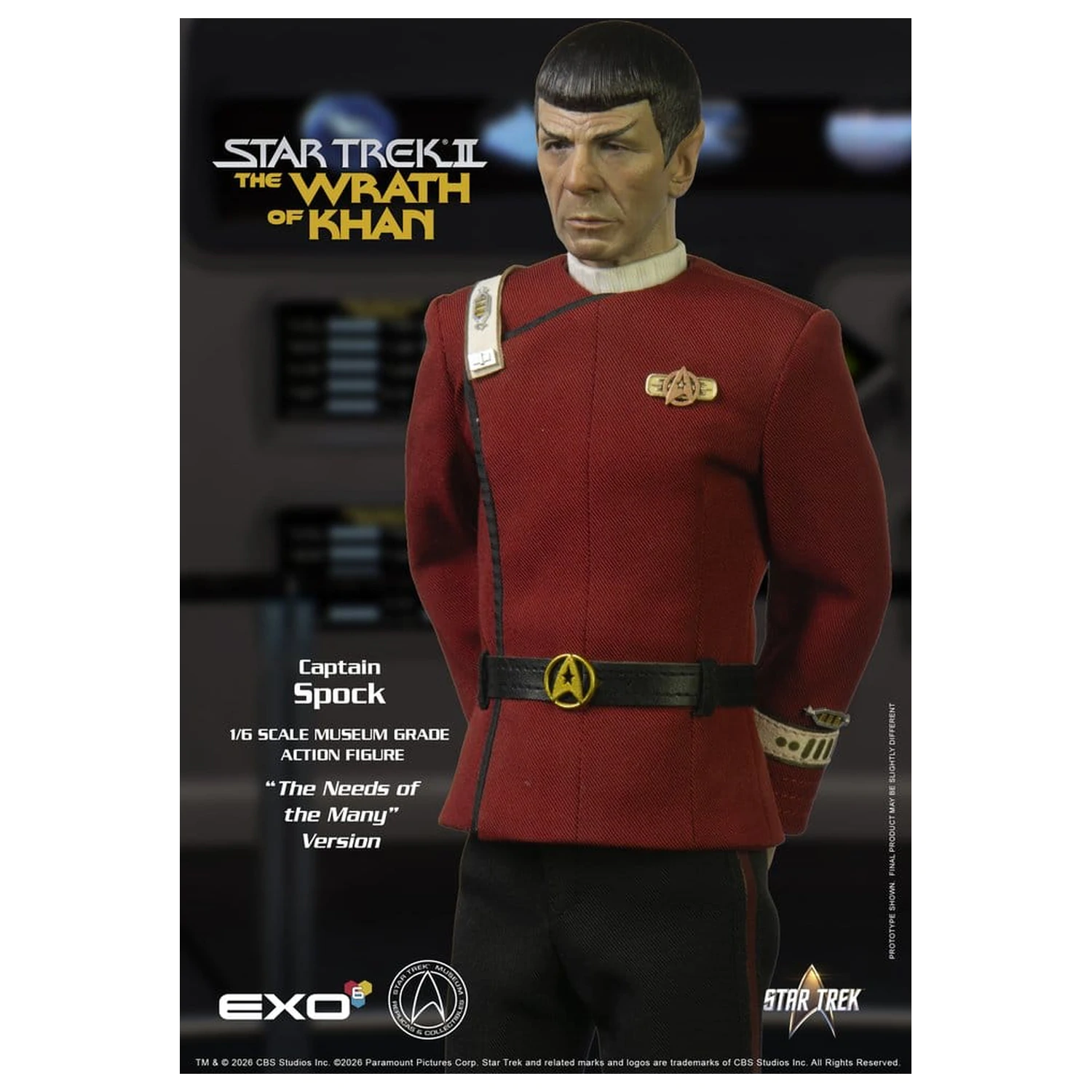 Star Trek: The Wrath of Khan akční figurka 1/6 Captain Spock Needs of the Many Version 30 cm fotografii produktu