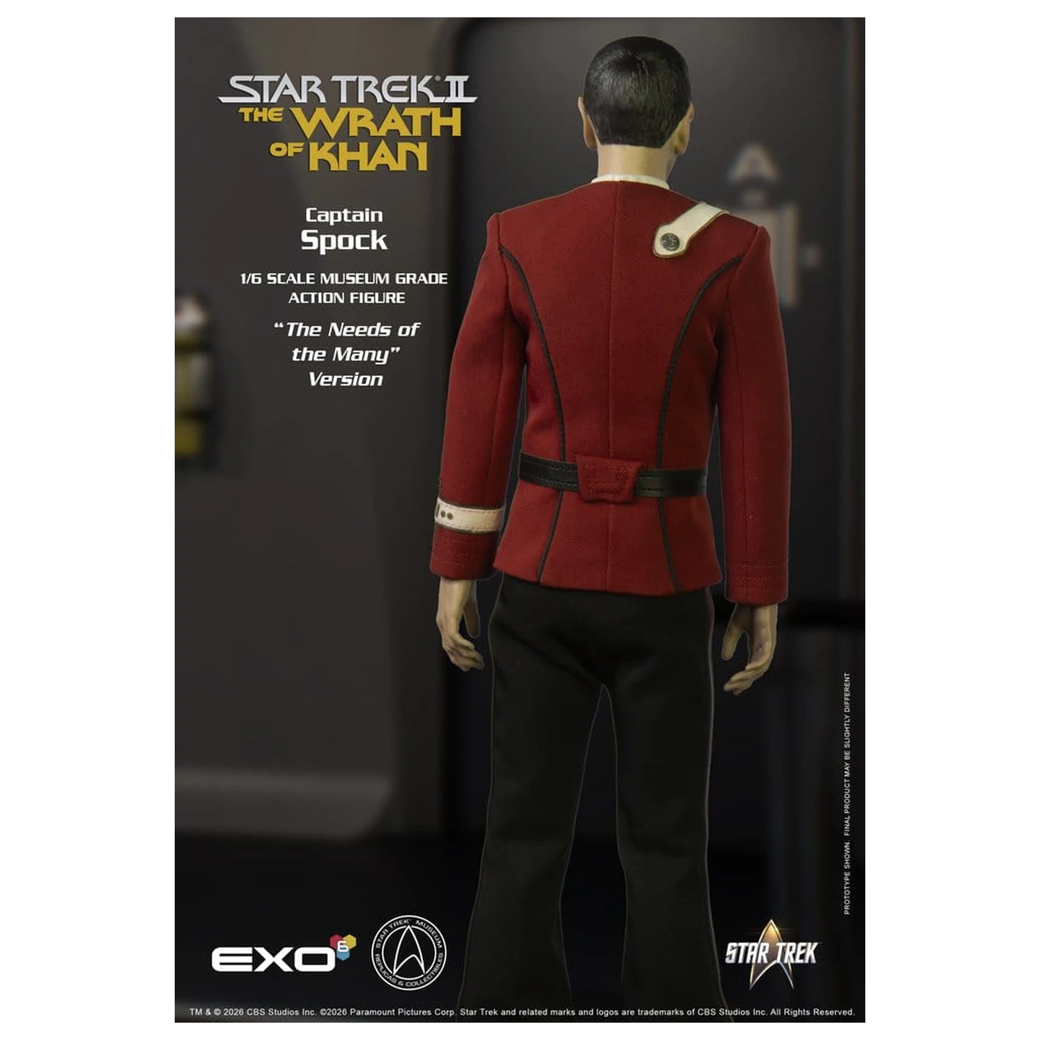 Star Trek: The Wrath of Khan akční figurka 1/6 Captain Spock Needs of the Many Version 30 cm fotografii produktu