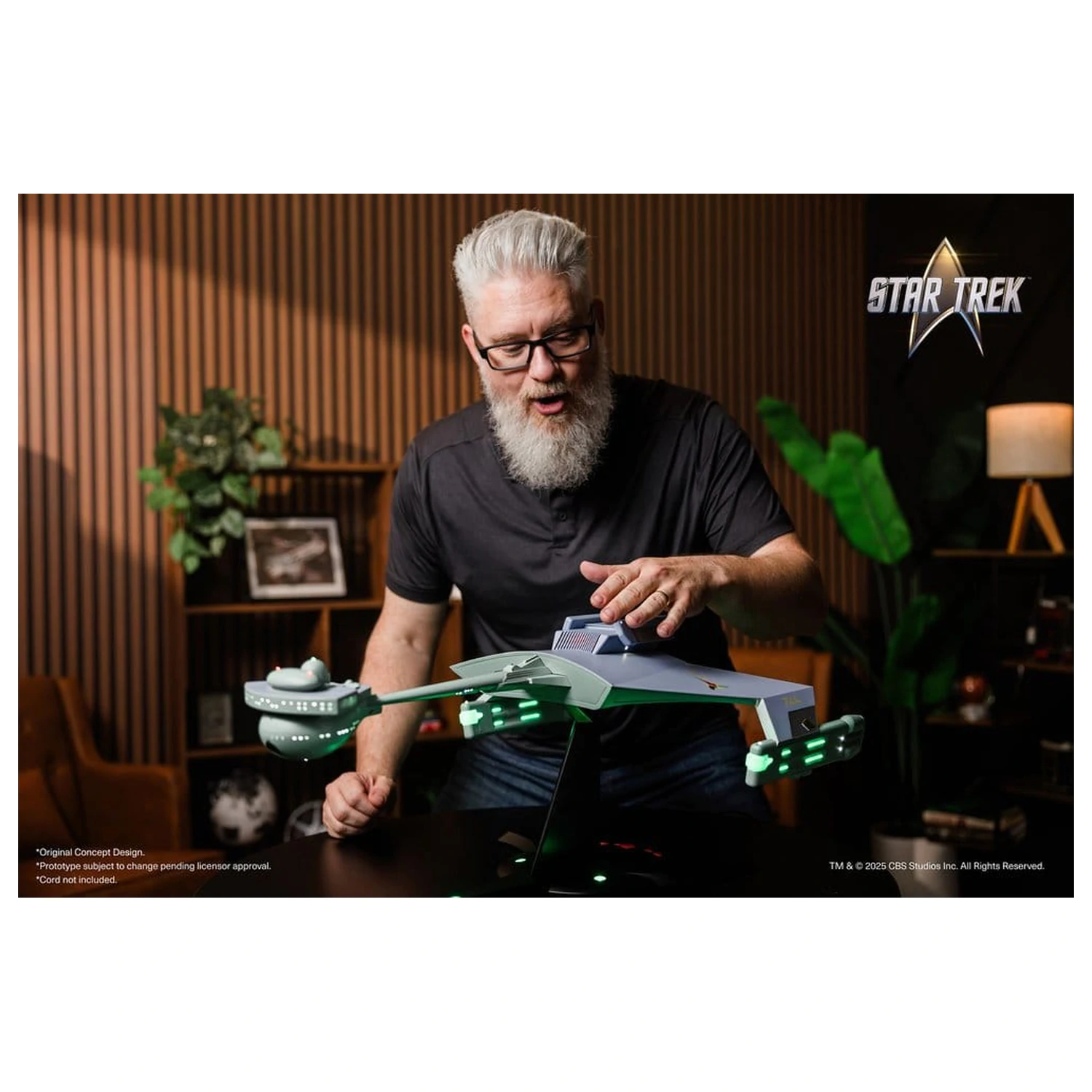 Star Trek TOS Sběratelská DieCast replika 1/350 Klingon D7 Battle Cruiser Original Concept Design heo EU Exclusive 66 cm fotografii produktu