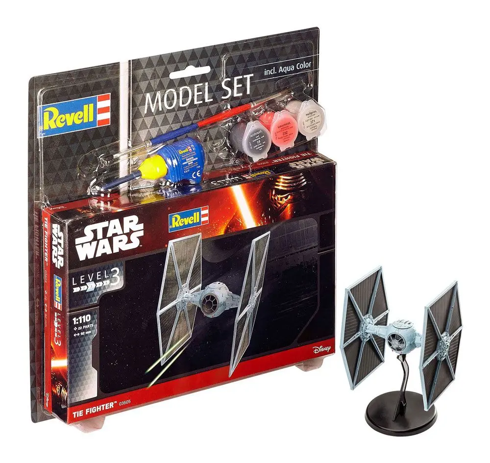 Star Wars Model Kit 1/110 Model Set TIE Fighter 9 cm fotografii produktu
