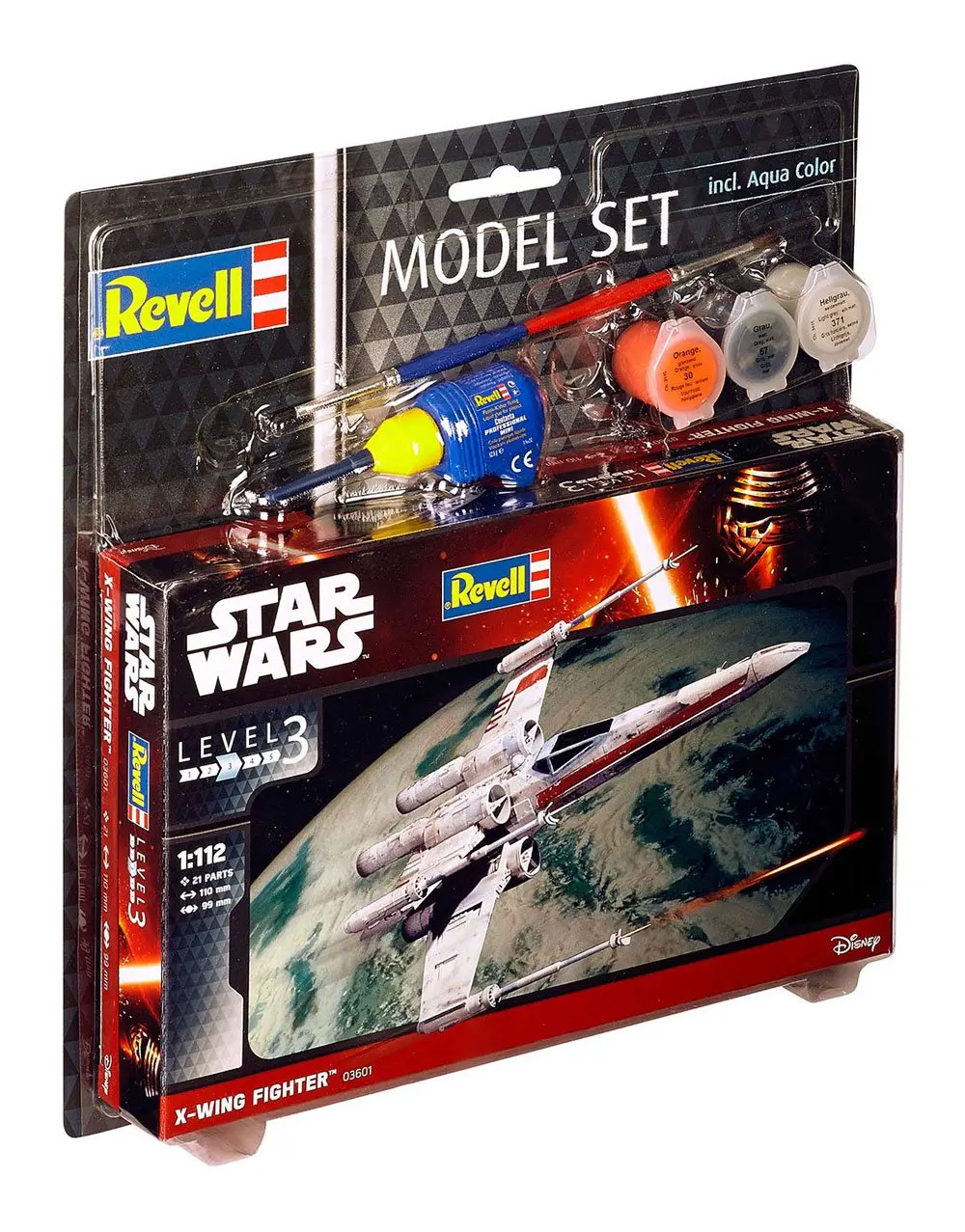 Star Wars Model Kit 1/112 Model Set Stíhačka X-Wing 11 cm fotografii produktu