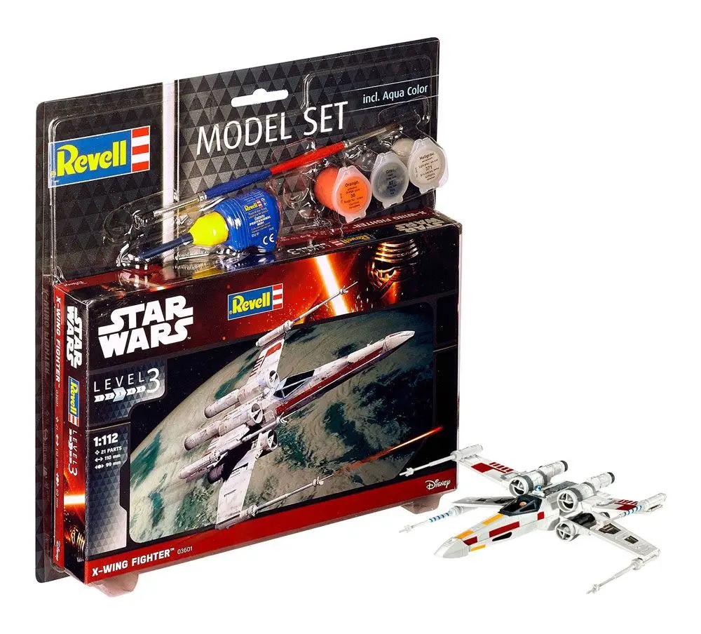 Star Wars Model Kit 1/112 Model Set Stíhačka X-Wing 11 cm fotografii produktu