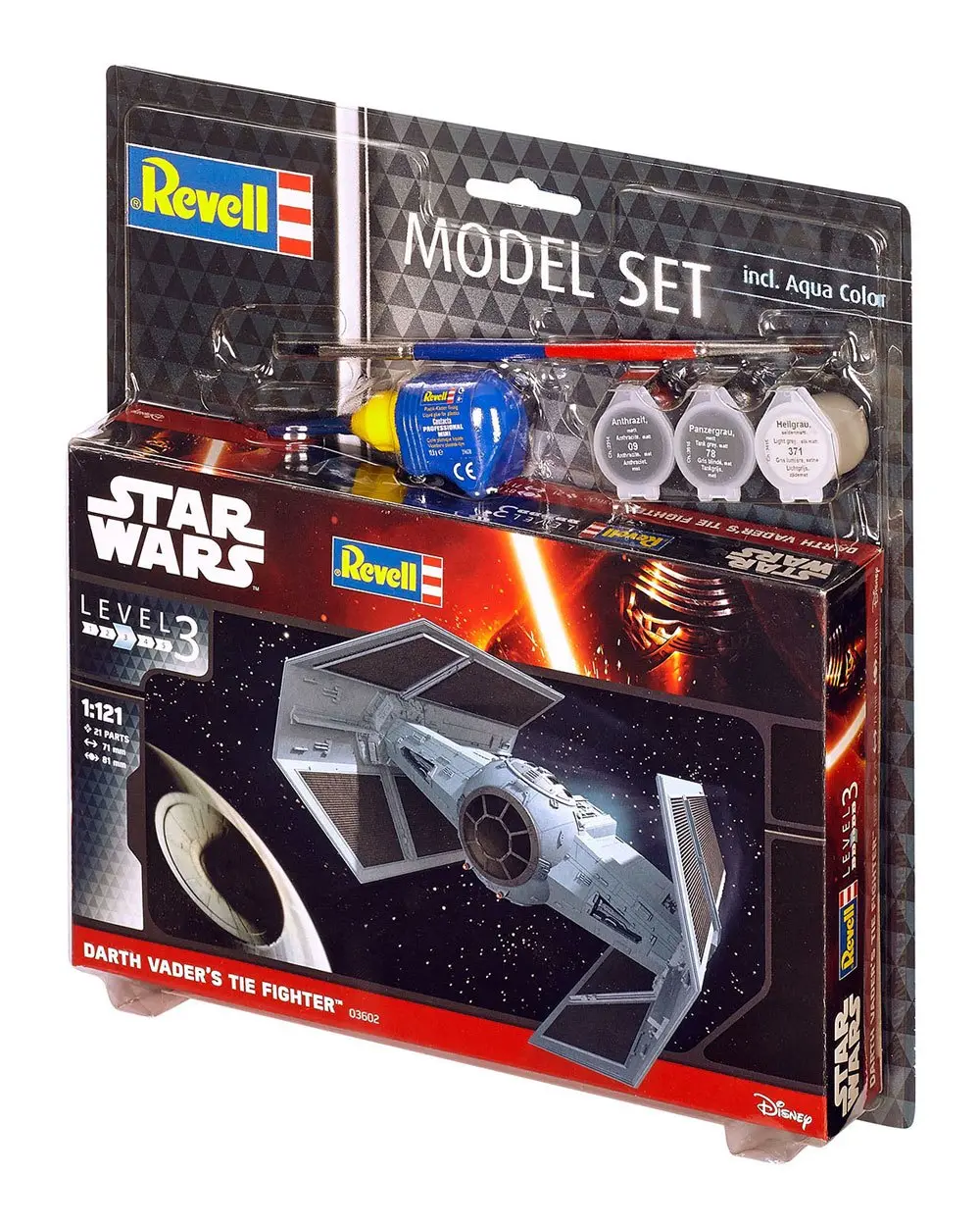 Star Wars Model Kit 1/12 Model Set TIE stíhačka Dartha Vadera 7 cm fotografii produktu