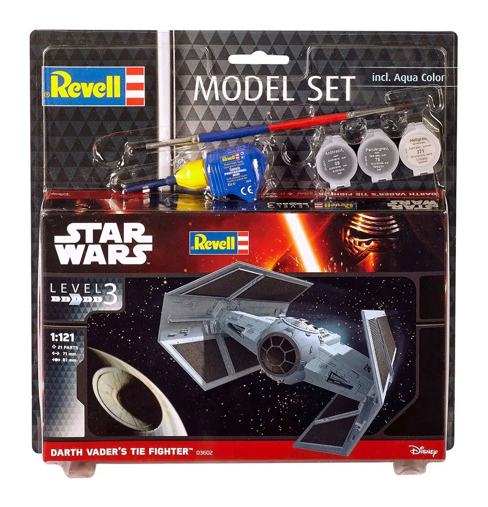 Star Wars Model Kit 1/12 Model Set TIE stíhačka Dartha Vadera 7 cm fotografii produktu